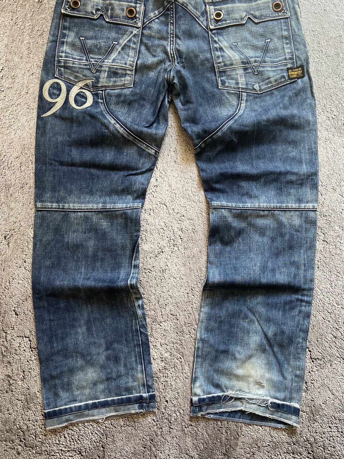 Japanese Brand × Vintage Crazy Vintage Washed Distressed Faded Denim Pants Size US 33 - 7 Thumbnail