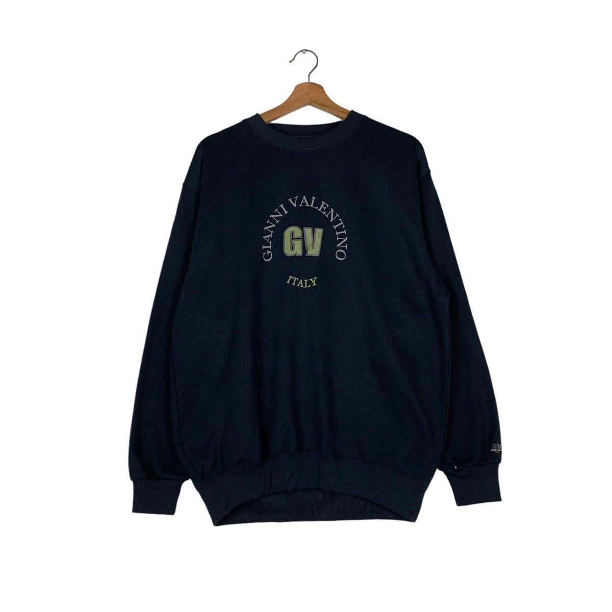 Gianni Valentino GIANNI VALENTINO Big Logo Crewneck Sweatshirt #1365-C62 Size US L / EU 52-54 / 3 - 1 Thumbnail