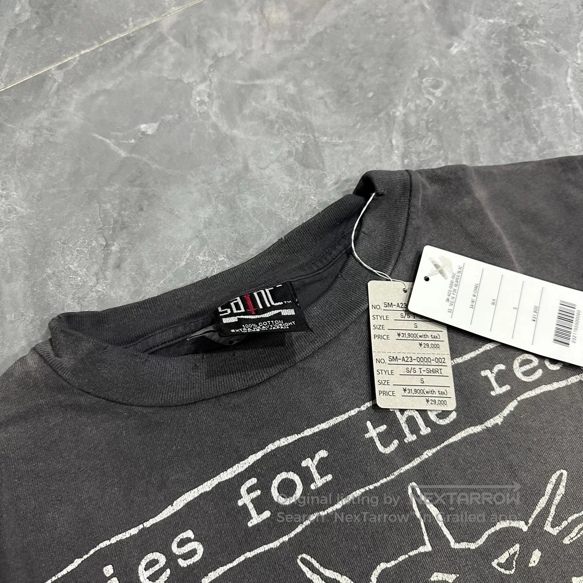 Saint Michael Saint Michael FW23 Washed Short-Sleeve T-Shirt. Size US S / EU 44-46 / 1 - 3 Thumbnail