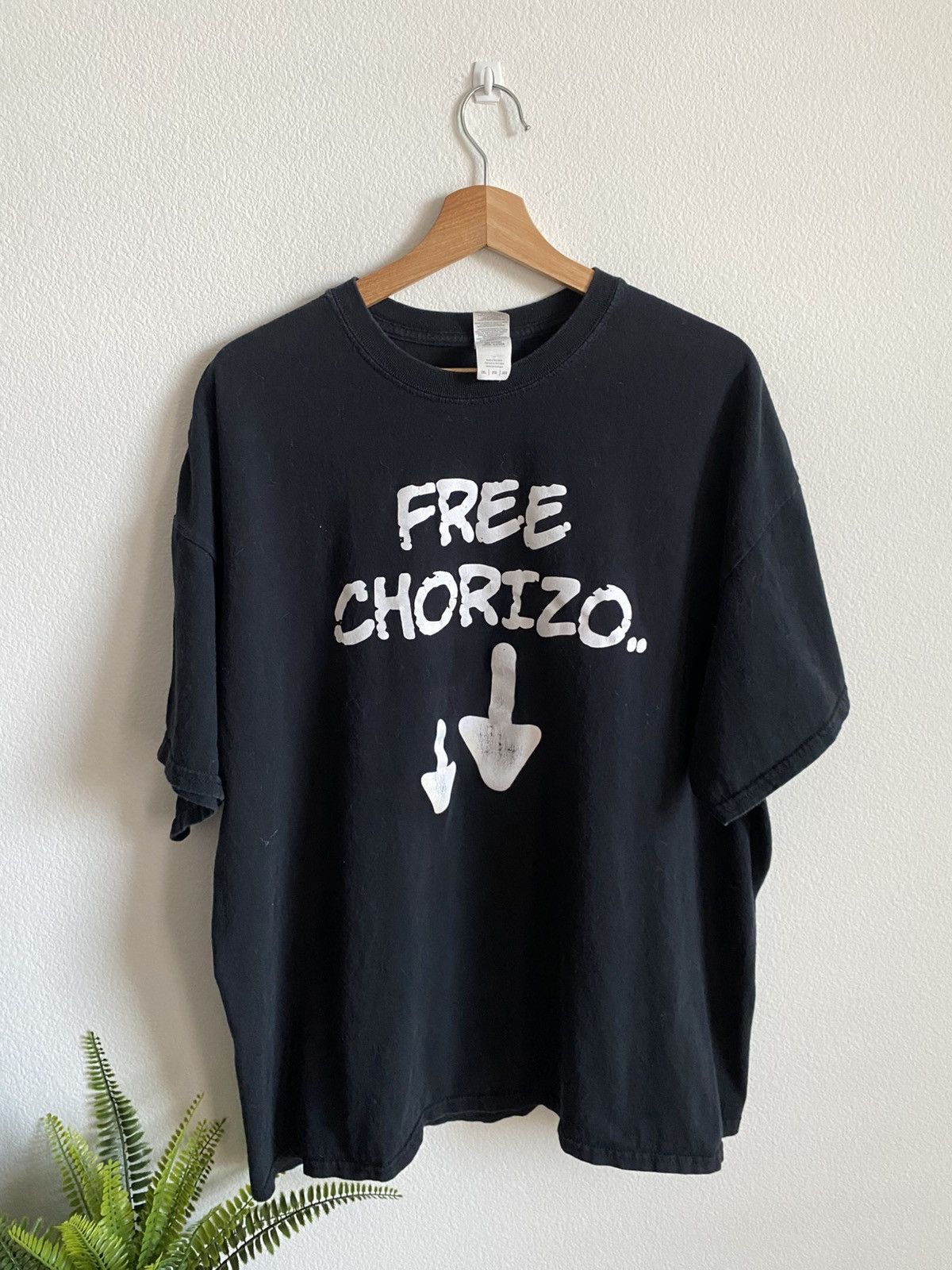 Vintage Funny Y2K Free Chorizo Tee Size US XXL / EU 58 / 5 - 1 Thumbnail