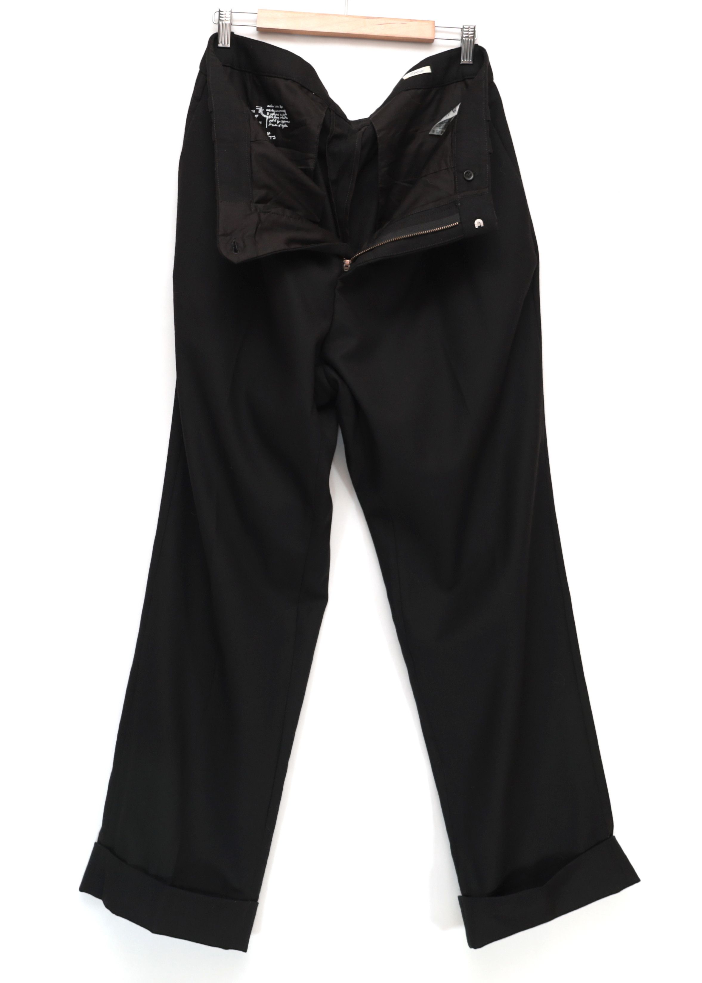 Other Revived Pence Pants Black Wool Trousers Mens size 54 Size US 38 / EU 54 - 2 Thumbnail