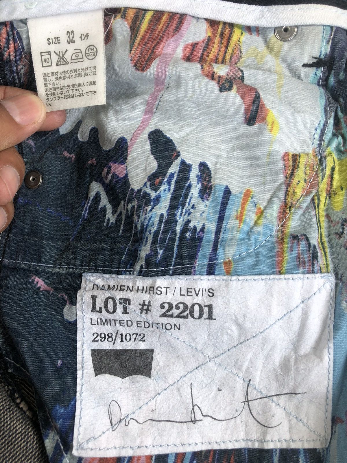 Damien Hirst × Levi's Levi’s Damien Hirst Limited Edition 2008 Size US 31 - 21 Thumbnail
