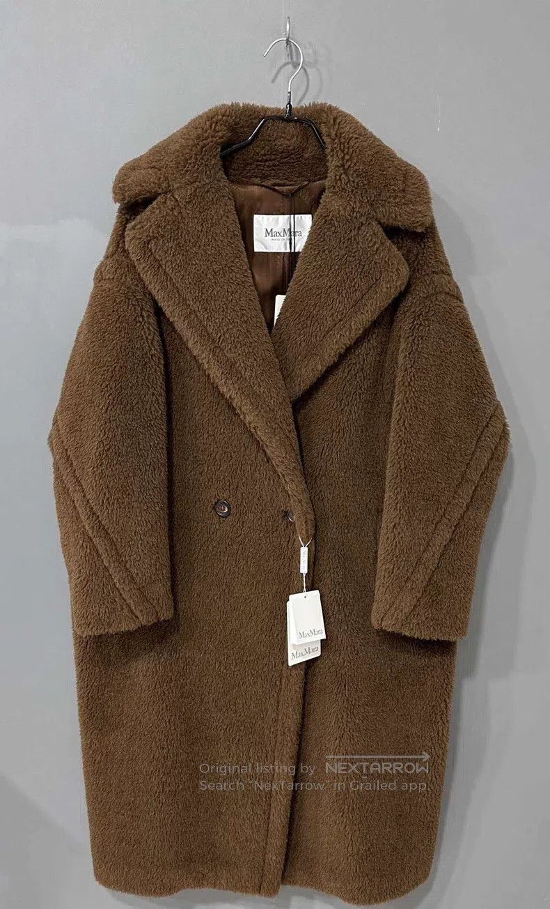 Max Mara Max Mara Brown long teddy coat Size S / US 4 / IT 40 - 1 Thumbnail