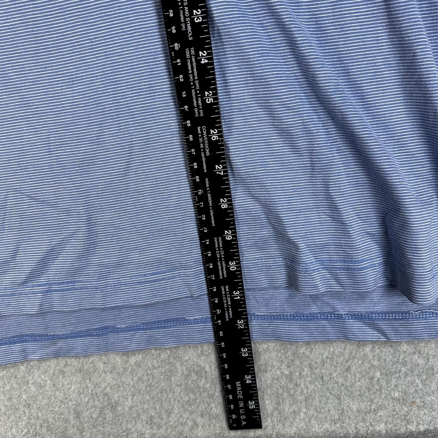 Peter Millar Vintage Peter Millar Polo Shirt Mens XL Blue Stripe Cotton Long Sleeve 90s Size US XL / EU 56 / 4 - 5 Thumbnail