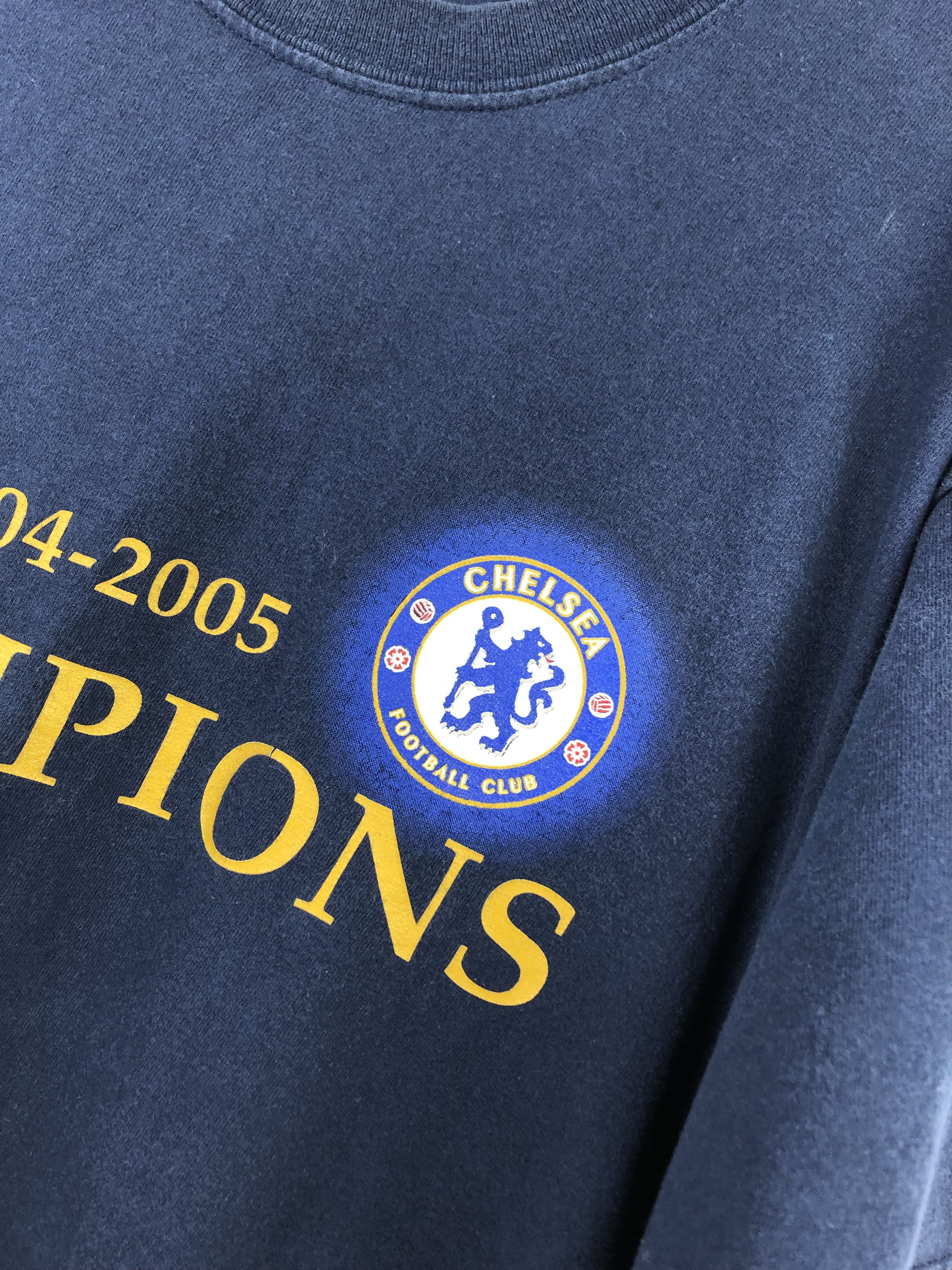 Chelsea Soccer Vintage Chelsea Champions 2004 Football Shirt Jersey Tee Size US XL / EU 56 / 4 - 6 Thumbnail