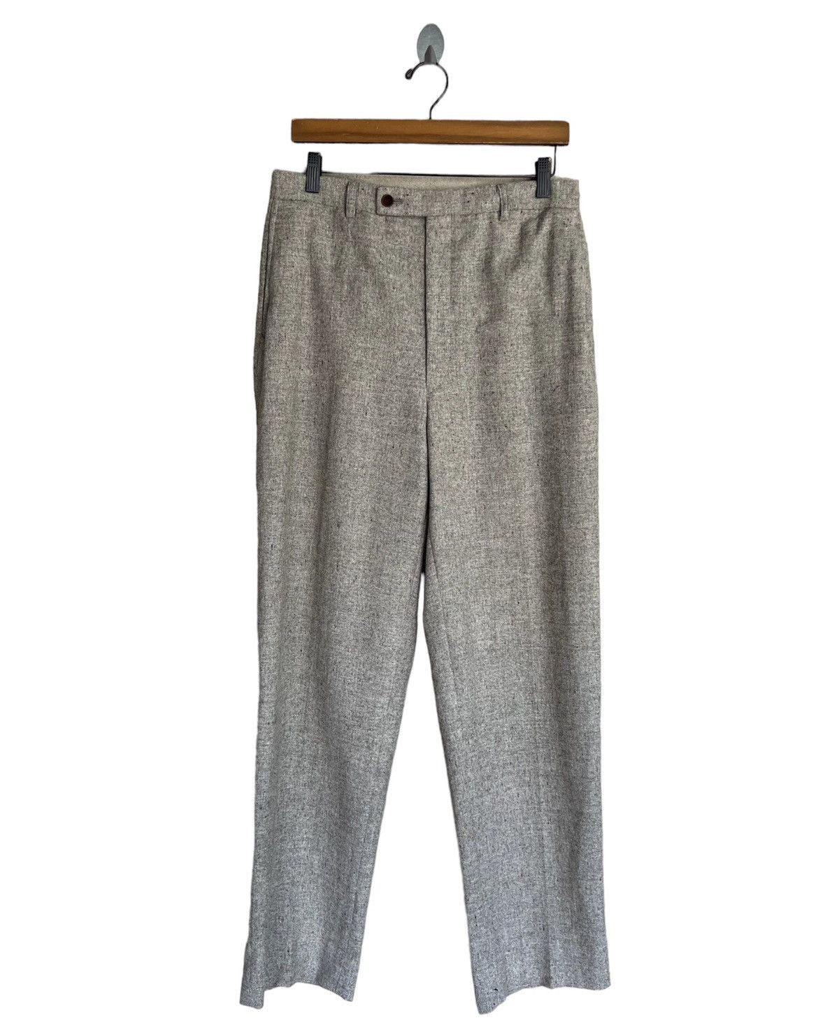 image of Alexander Julian Wool Baggy Pant in Mix, Men's (Size 31)