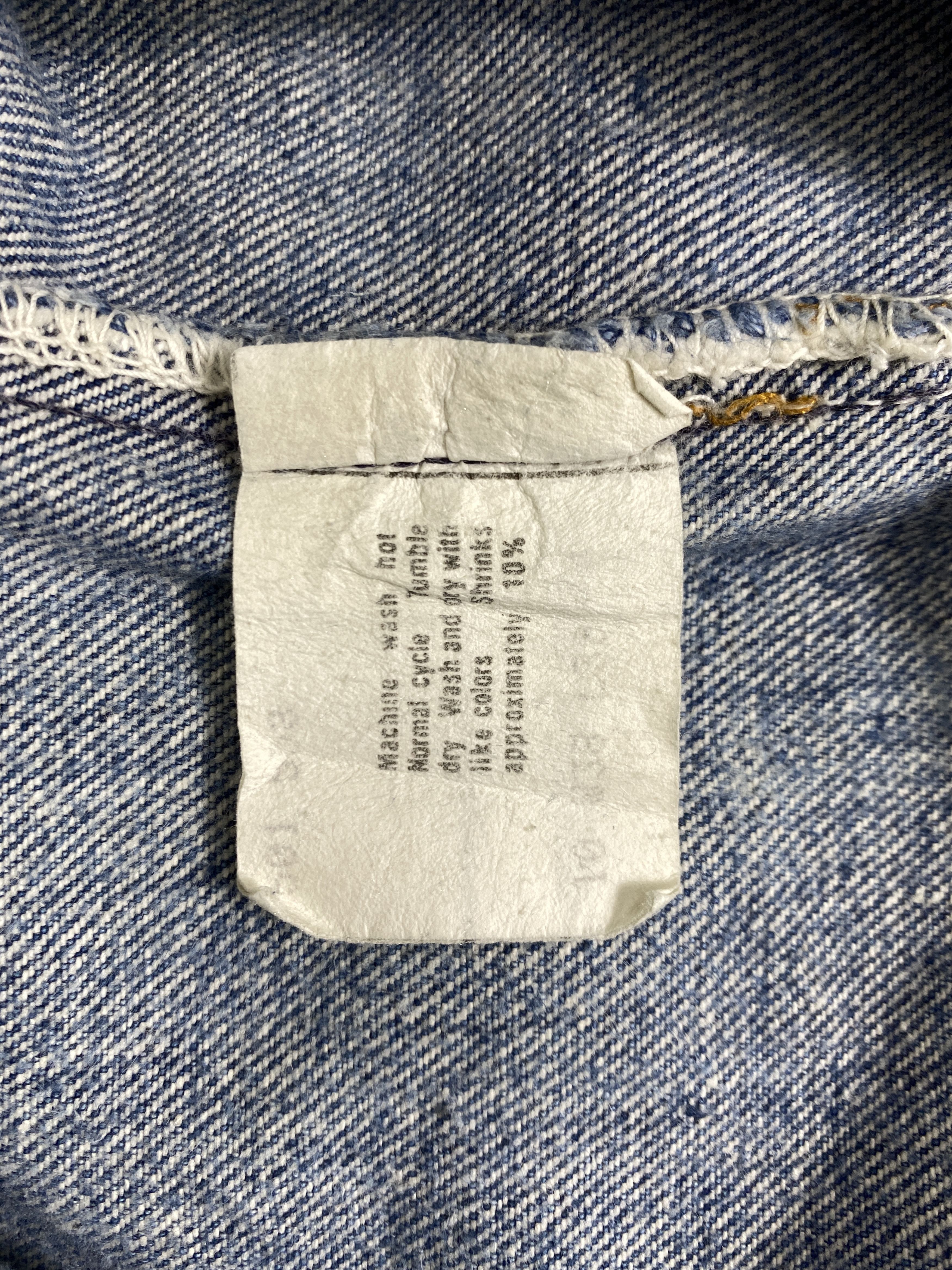 Levi's 80's Blue Wash Vintage Levi's 501 35x27.5 Denim -JN1592 Size US 35 - 9 Thumbnail