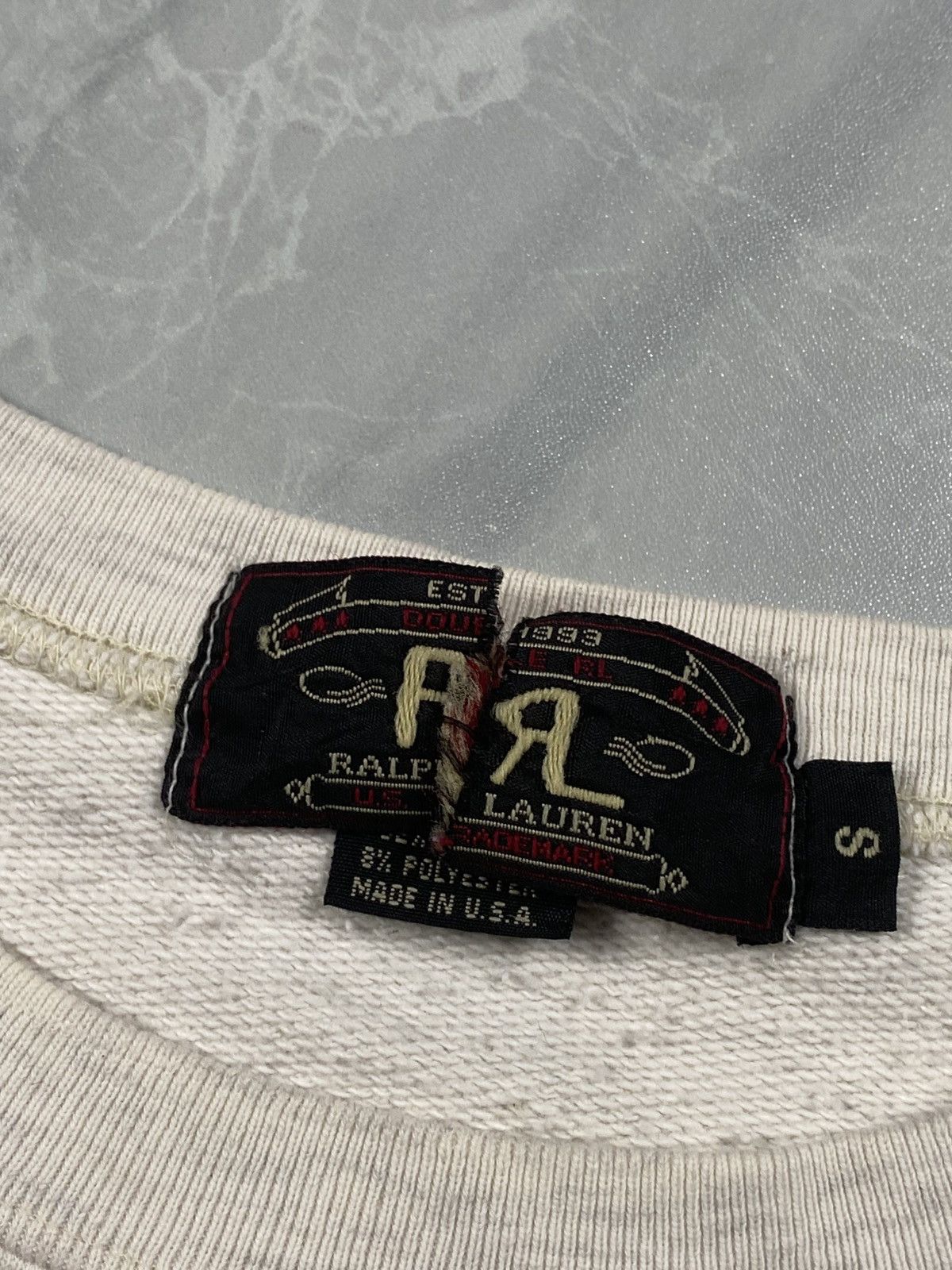 RRL Ralph Lauren Grail Vintage RRL Made In Usa Boxy Crop Blank Crewneck Size US S / EU 44-46 / 1 - 5 Thumbnail