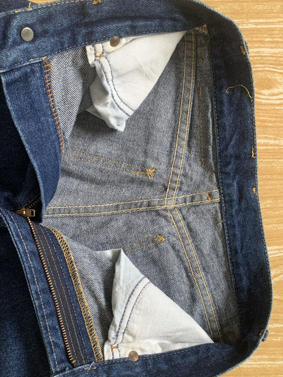 Lee × Vintage Rare!! Vintage 80s Lee Talon42 Zipper Made In USA Denim Pant Size 24" / US 00 / IT 34 - 23 Thumbnail