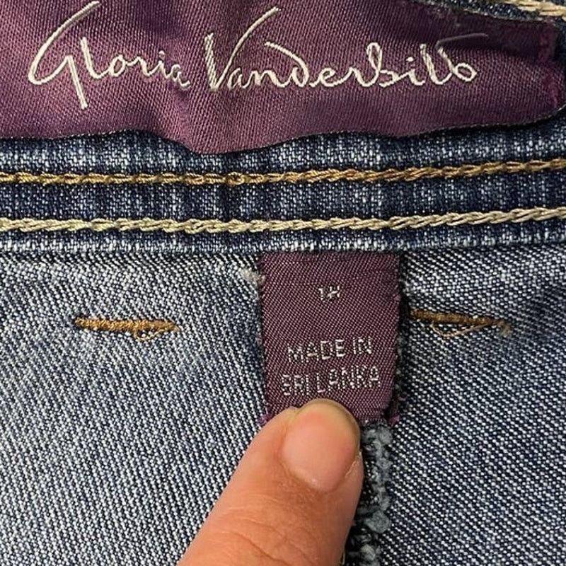 Gloria Vanderbilt Gloria Vanderbilt 18 Long Tapered Denim Blue Jeans 32 Inseam Size 40" / US 18 - 6 Thumbnail