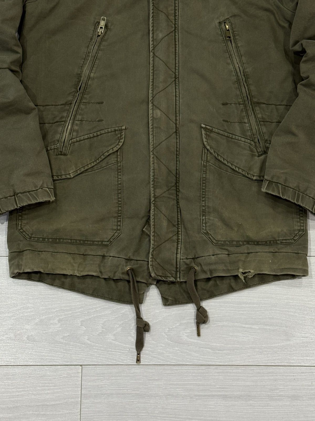 Diesel Diesel 90s Military Jacket - Green Multipocket Zip Up Size L Size US L / EU 52-54 / 3 - 4 Thumbnail