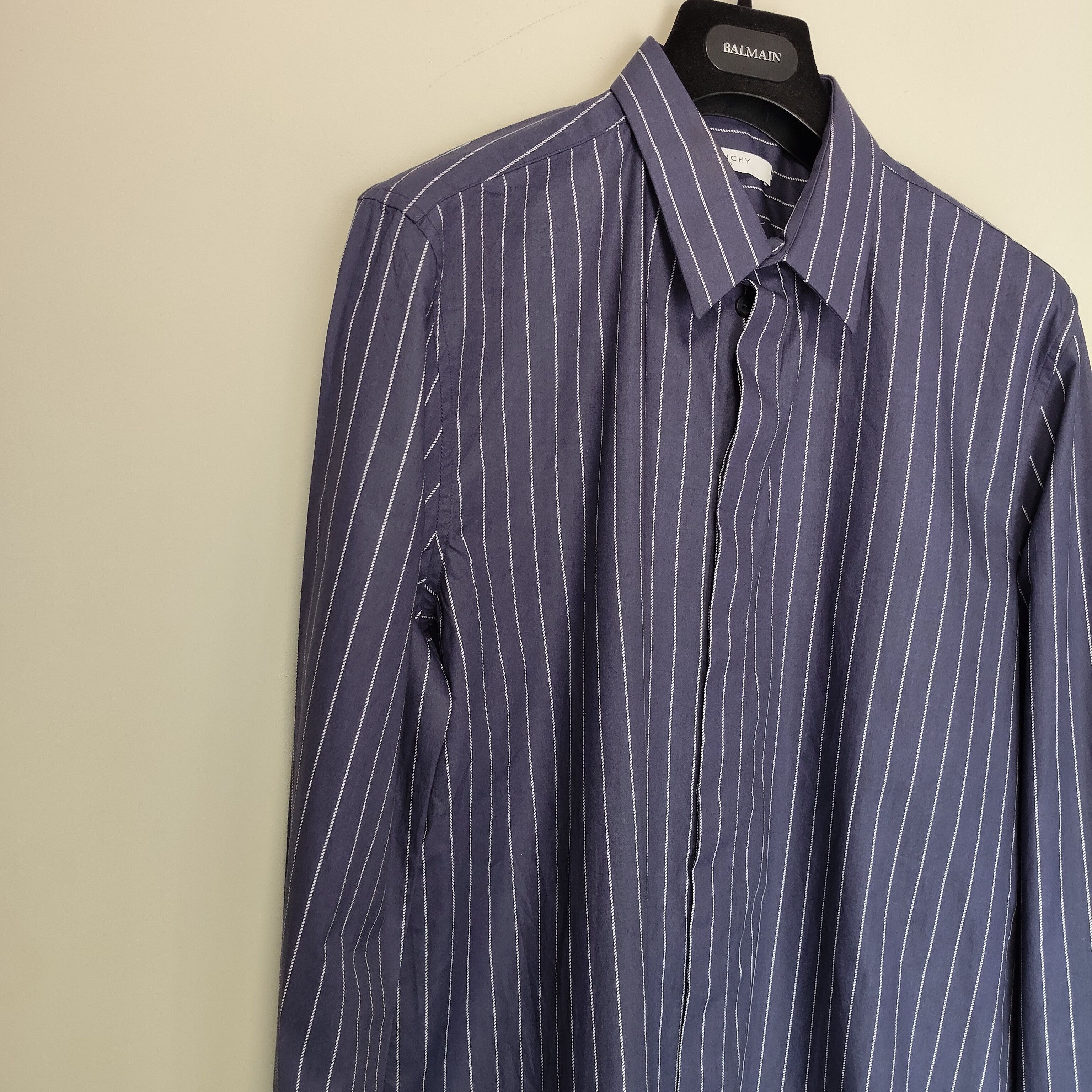 Givenchy Navy stripped shirt Size US M / EU 48-50 / 2 - 5 Thumbnail