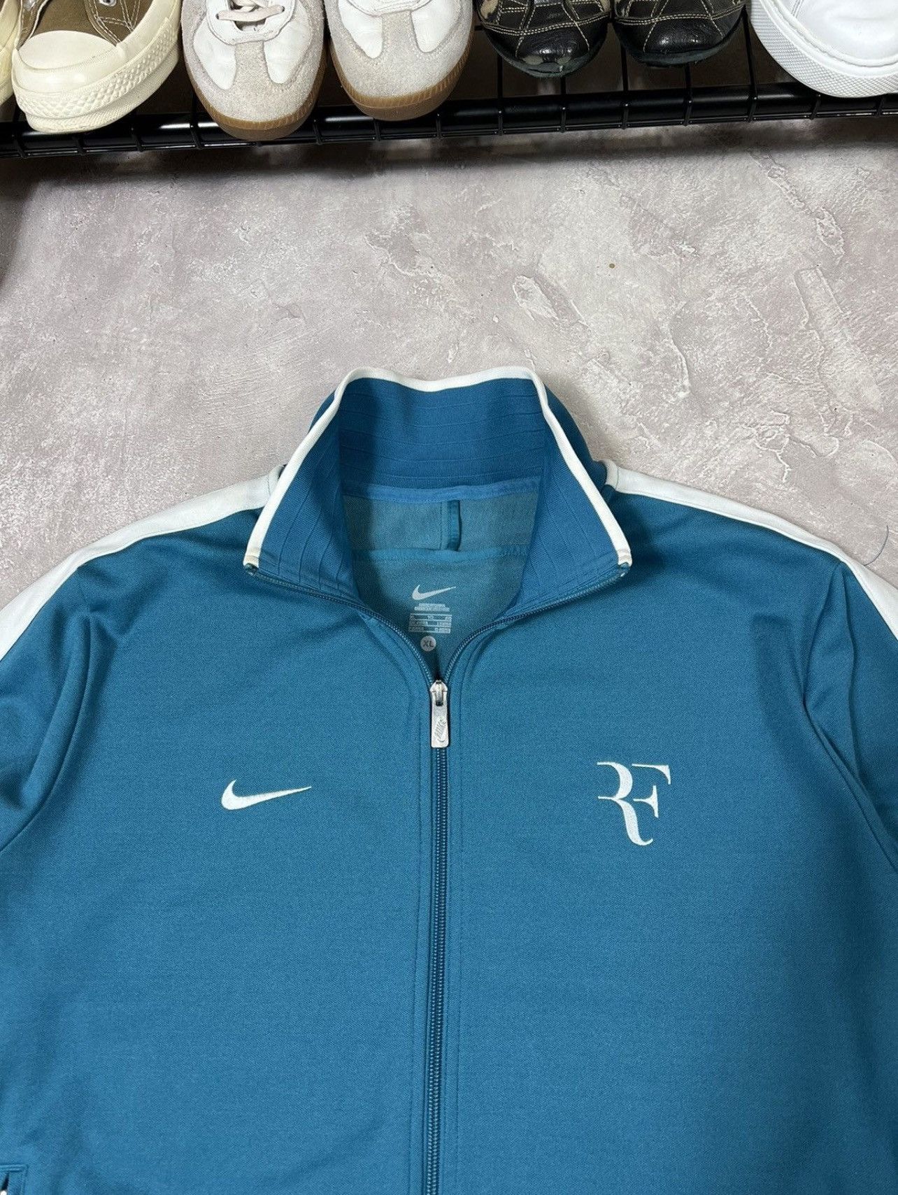 Nike Vintage Nike Roger Federer 2009 Full Zip Jacket Size US XL / EU 56 / 4 - 3 Thumbnail