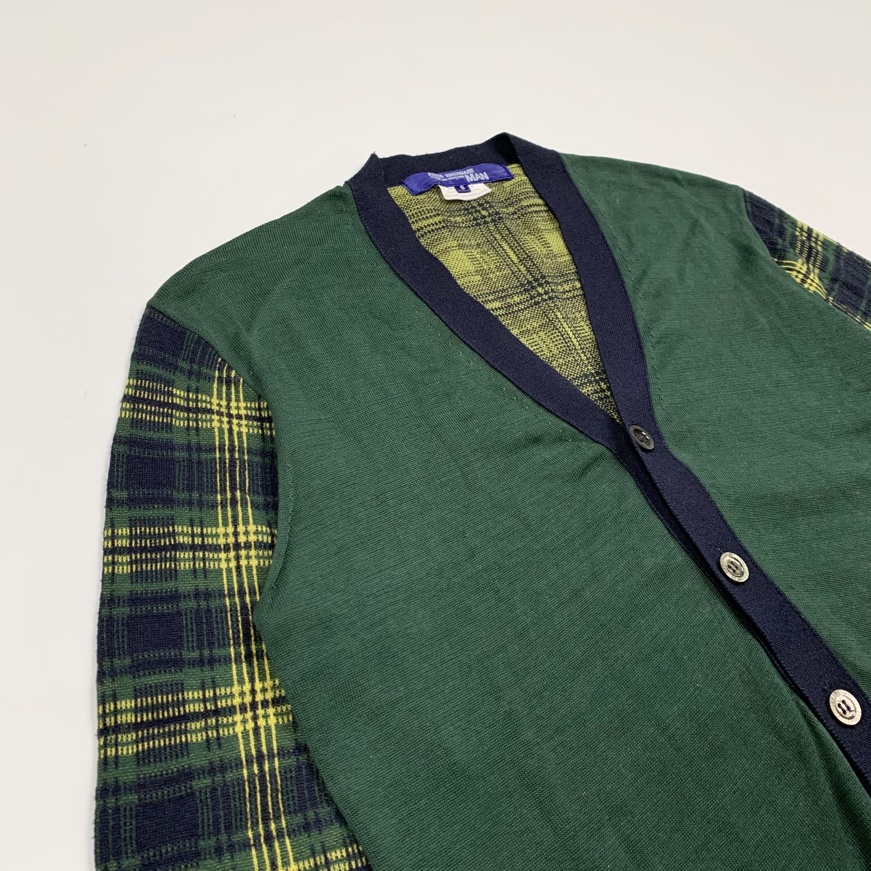 Junya Watanabe 2010 Plaid Mix Knit Cardigan Size US S / EU 44-46 / 1 - 3 Thumbnail