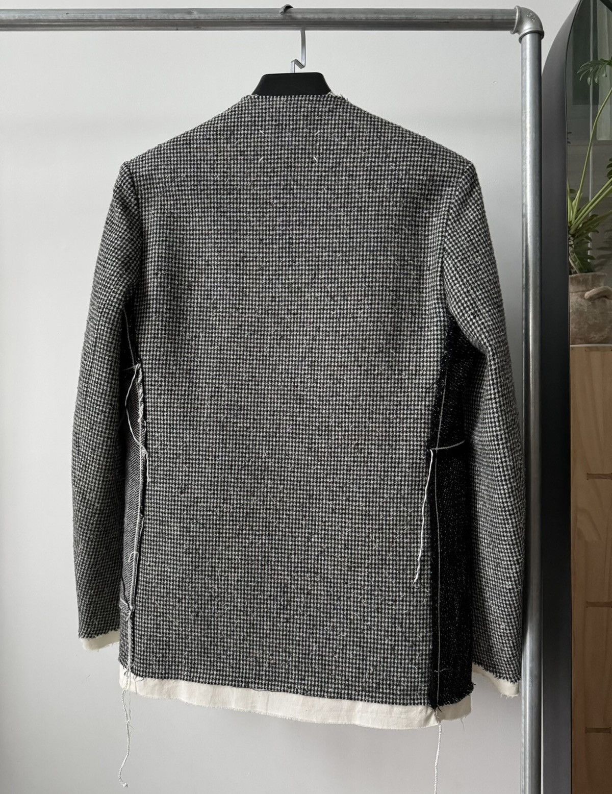 Maison Margiela MAISON MARGIELA Collarless Wool Blend Mid-Length Coat Size US S / EU 44-46 / 1 - 2 Thumbnail