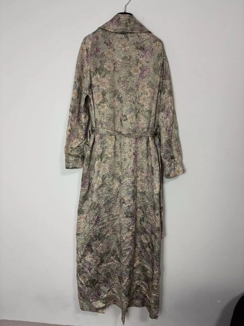 Dries Van Noten DRIES VAN NOTEN Grey embroidered overcoat Size US XS / EU 42 / 0 - 2 Thumbnail