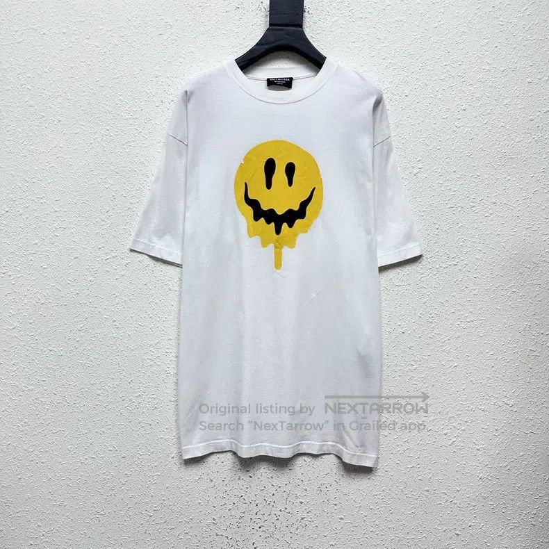 Balenciaga Balenciaga Dissolved Smile Scissors Embroidered Short Slee Size US S / EU 44-46 / 1 - 1 Thumbnail