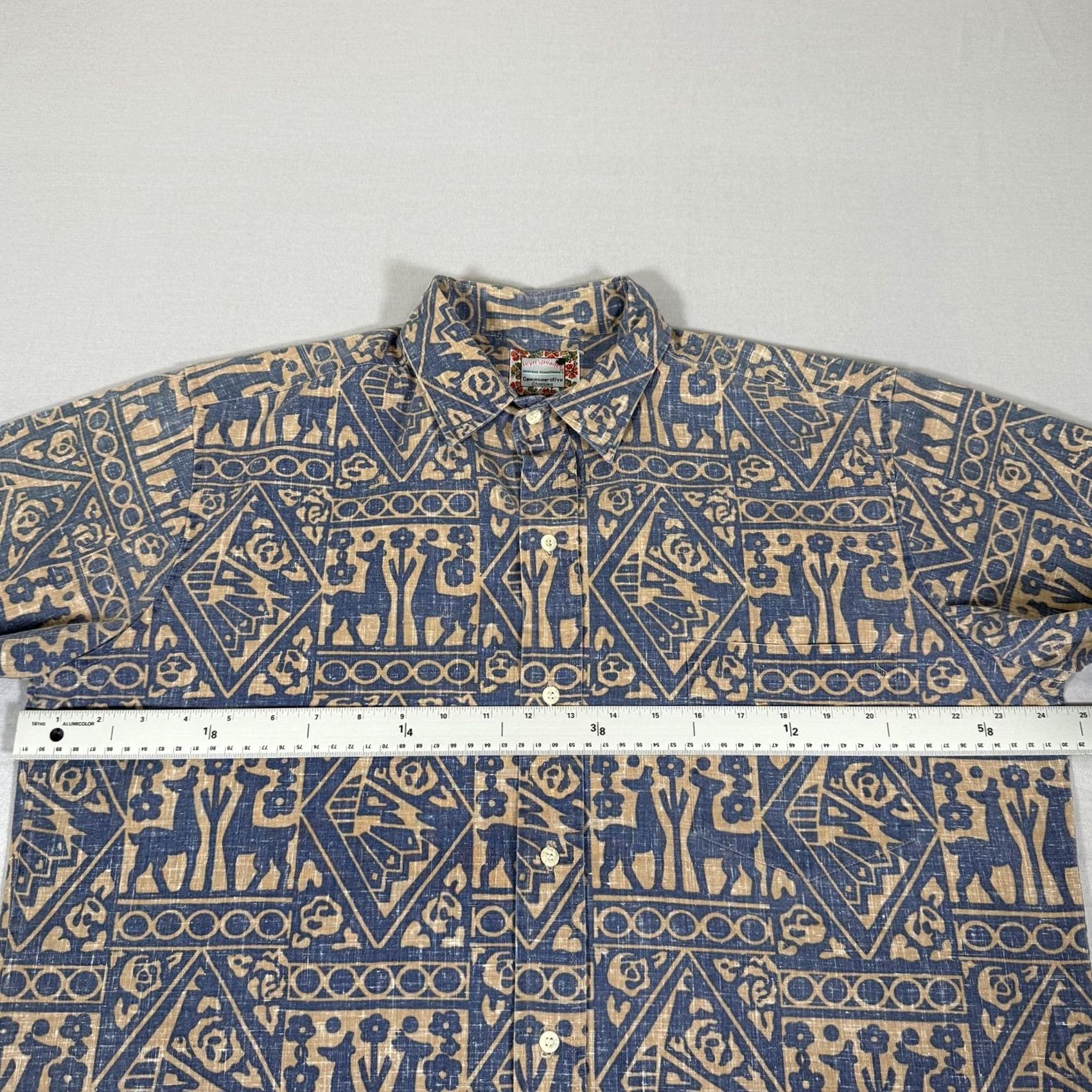 Reyn Spooner Reyn Spooner Shirt Mens Large Blue Hawaiian Button Up Commemorative Classics 90s Size US L / EU 52-54 / 3 - 4 Thumbnail