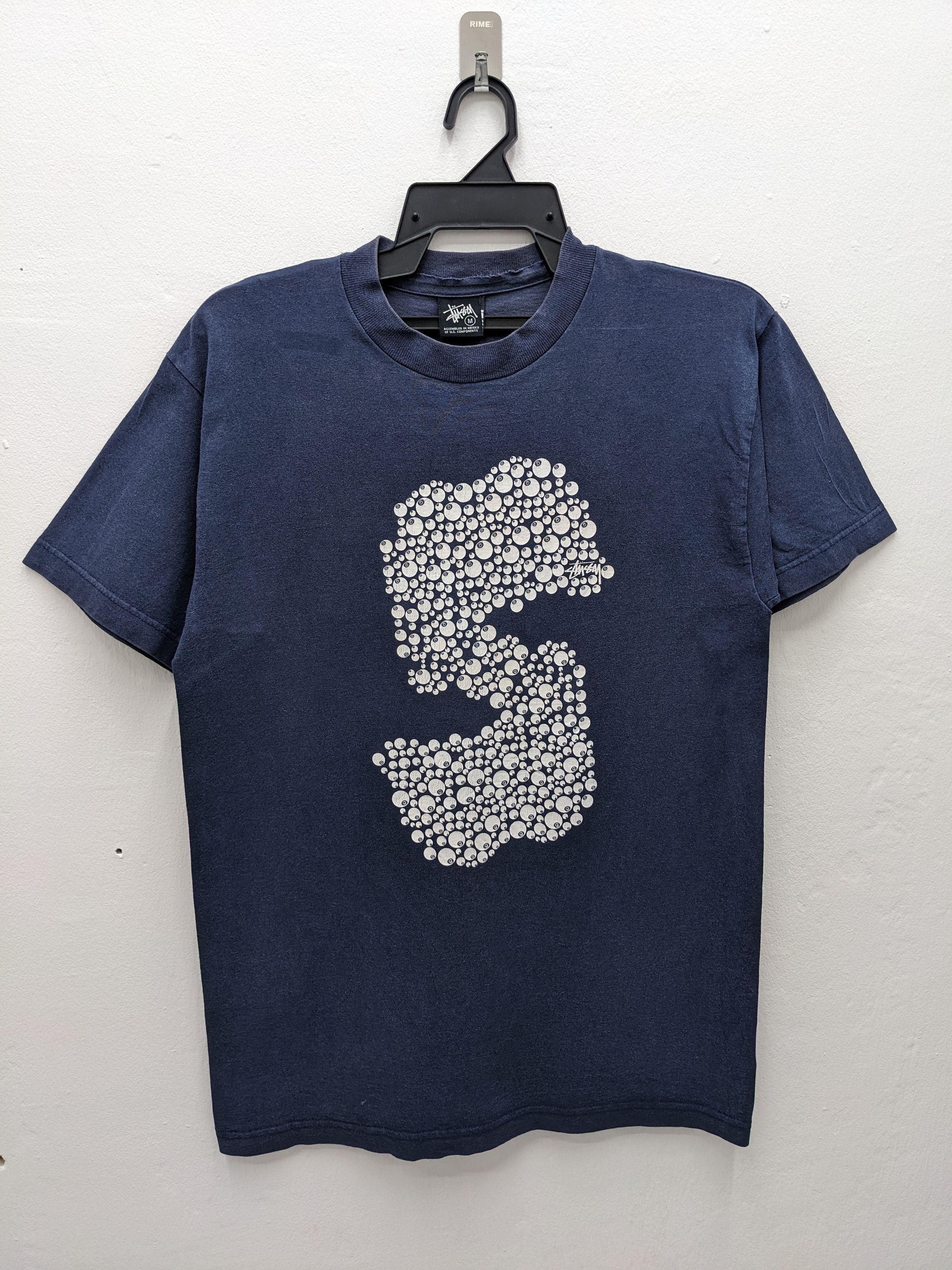 Stussy Vintage Stussy Streetwear 8 Ball Design TSHIRT Size US M / EU 48-50 / 2 - 2 Thumbnail