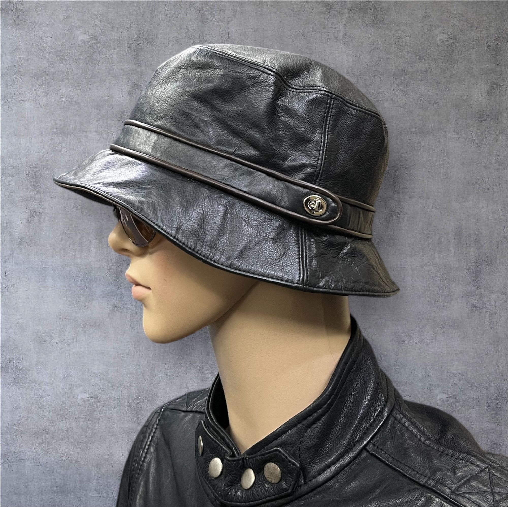 Coach VERY RARE!! Vintage COACH Leather Bucket Hat Size ONE SIZE - 1 Thumbnail