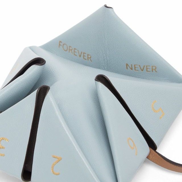 Fendi Fendi Fortune Cookie Nappa Fortune Teller Bag Charm Blue Size ONE SIZE - 5 Thumbnail