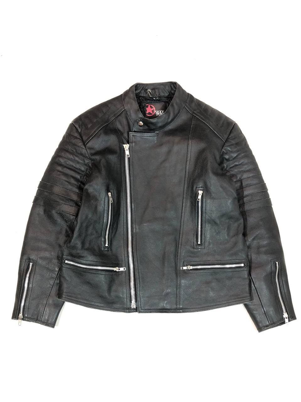 Sexy Punk Moto Leather Jacket Racing
