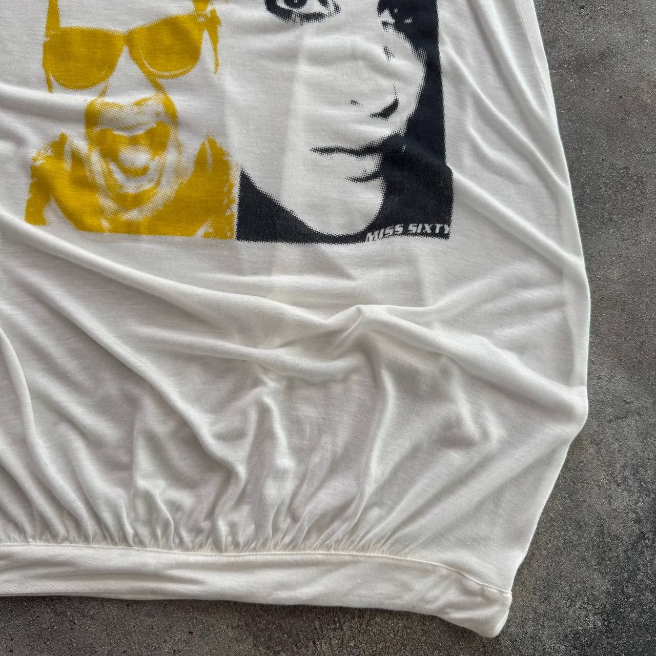Miss Sixty × Vintage Miss Sixty Y2K Vintage Glamour Faces T-Shirt / Dress Size M / US 6-8 / IT 42-44 - 5 Thumbnail