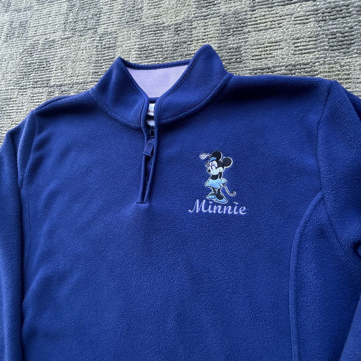 Disney Disney Y2K Minnie Mouse Quarter-Zip Pullover Sweatshirt Size M / US 6-8 / IT 42-44 - 2 Thumbnail