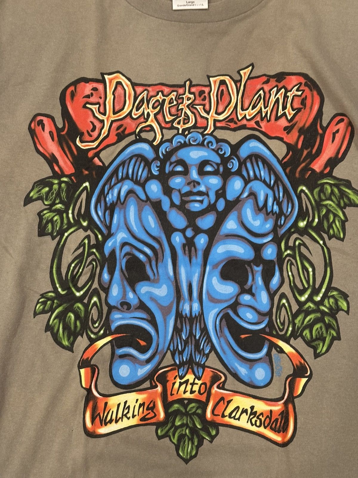 Band Tees Vintage 1998 Page and Plant Walking into Everywhere Tour Tee Size US L / EU 52-54 / 3 - 2 Thumbnail