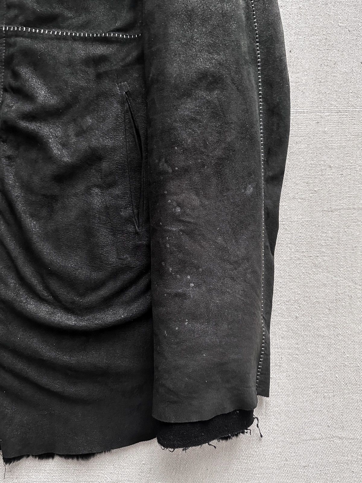 10sei0otto 10sei0otto Rabbit Fur Lamb Leather Gimp Scar Stitch Rider Size US S / EU 44-46 / 1 - 11 Thumbnail