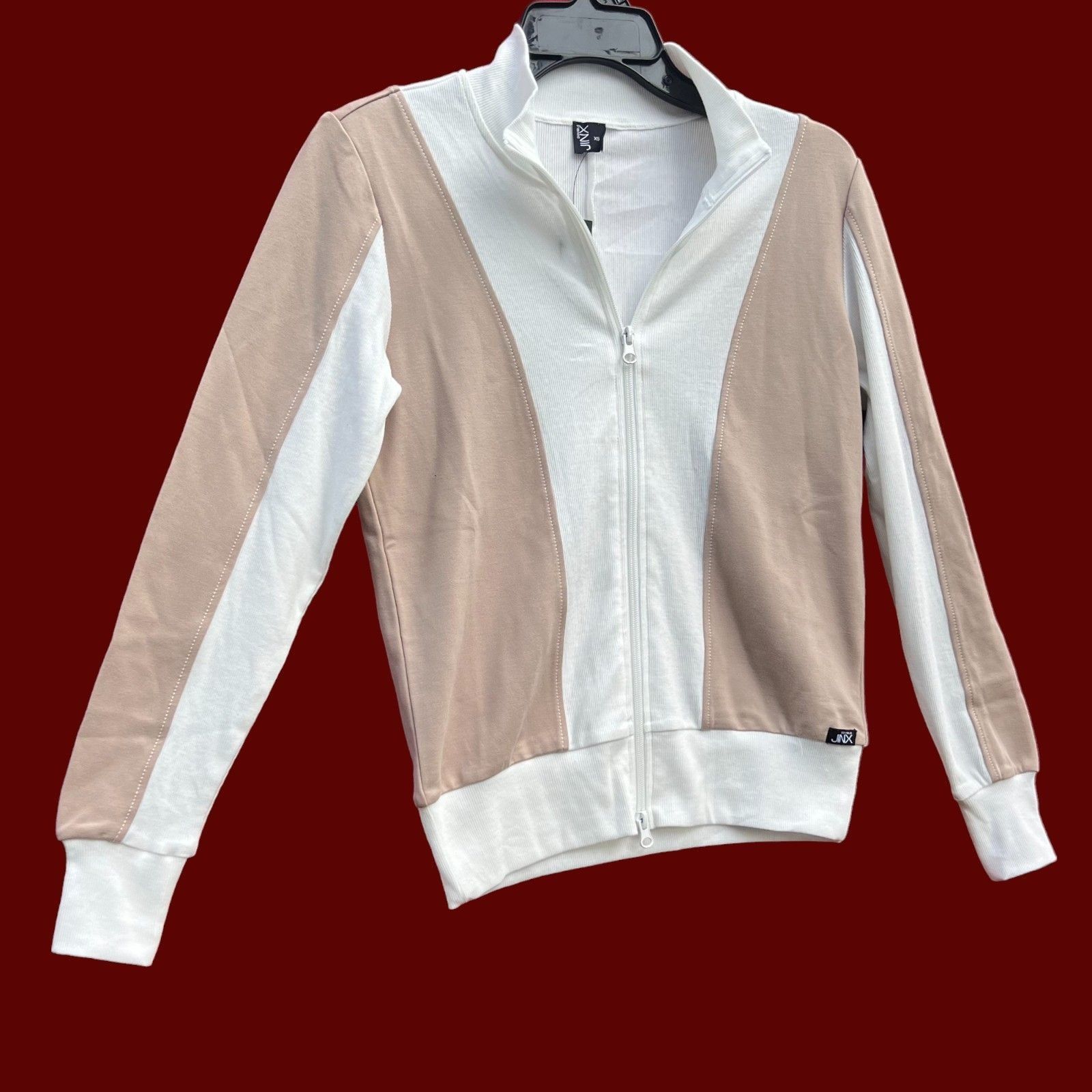 Other Double Jinx - Women's Color Block Turtleneck Sweatshirt - Be Size XS / US 0-2 / IT 36-38 - 15 Thumbnail