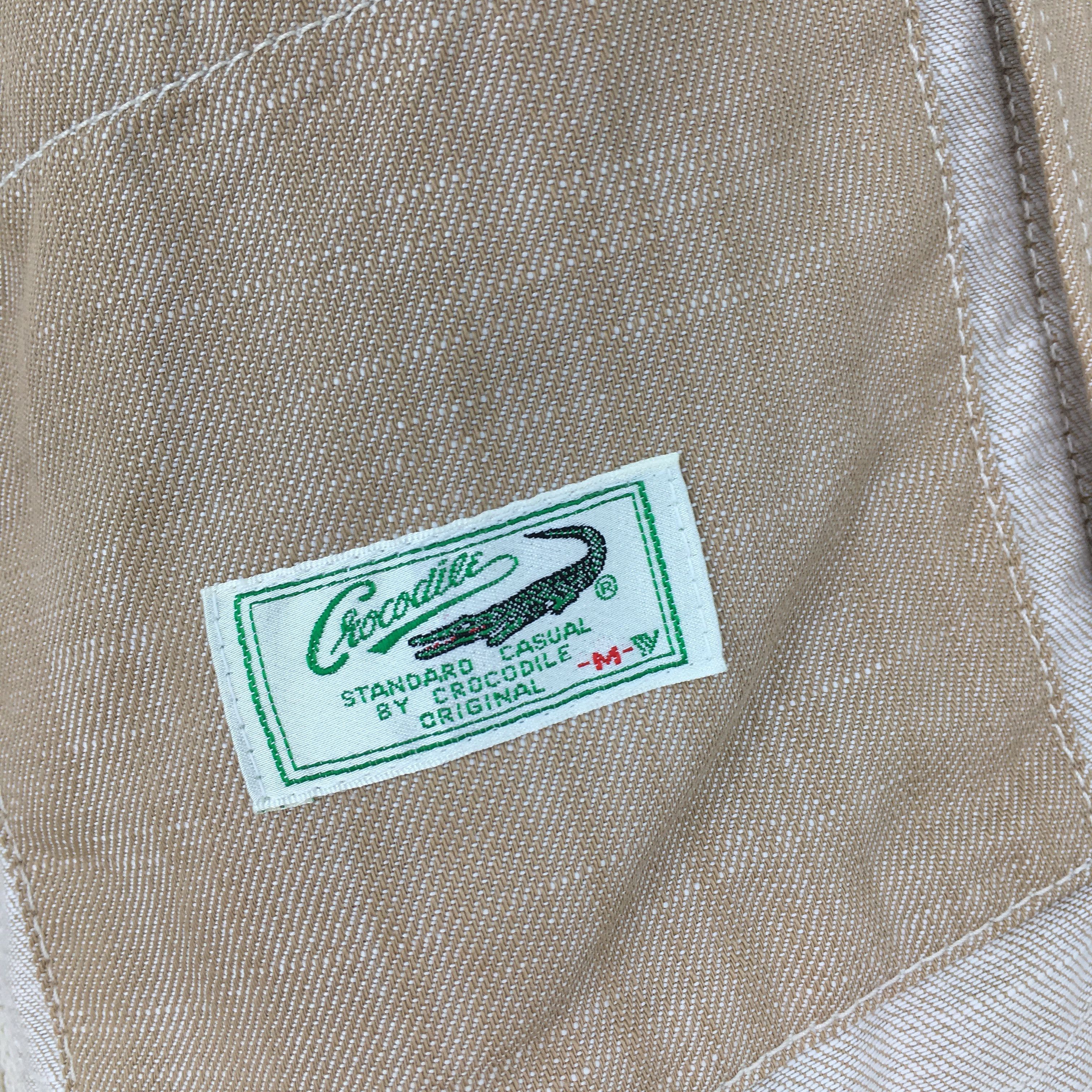 Lacoste Vintage 90s Crocodile Chore Denim Work Jacket Medium Size US M / EU 48-50 / 2 - 8 Thumbnail