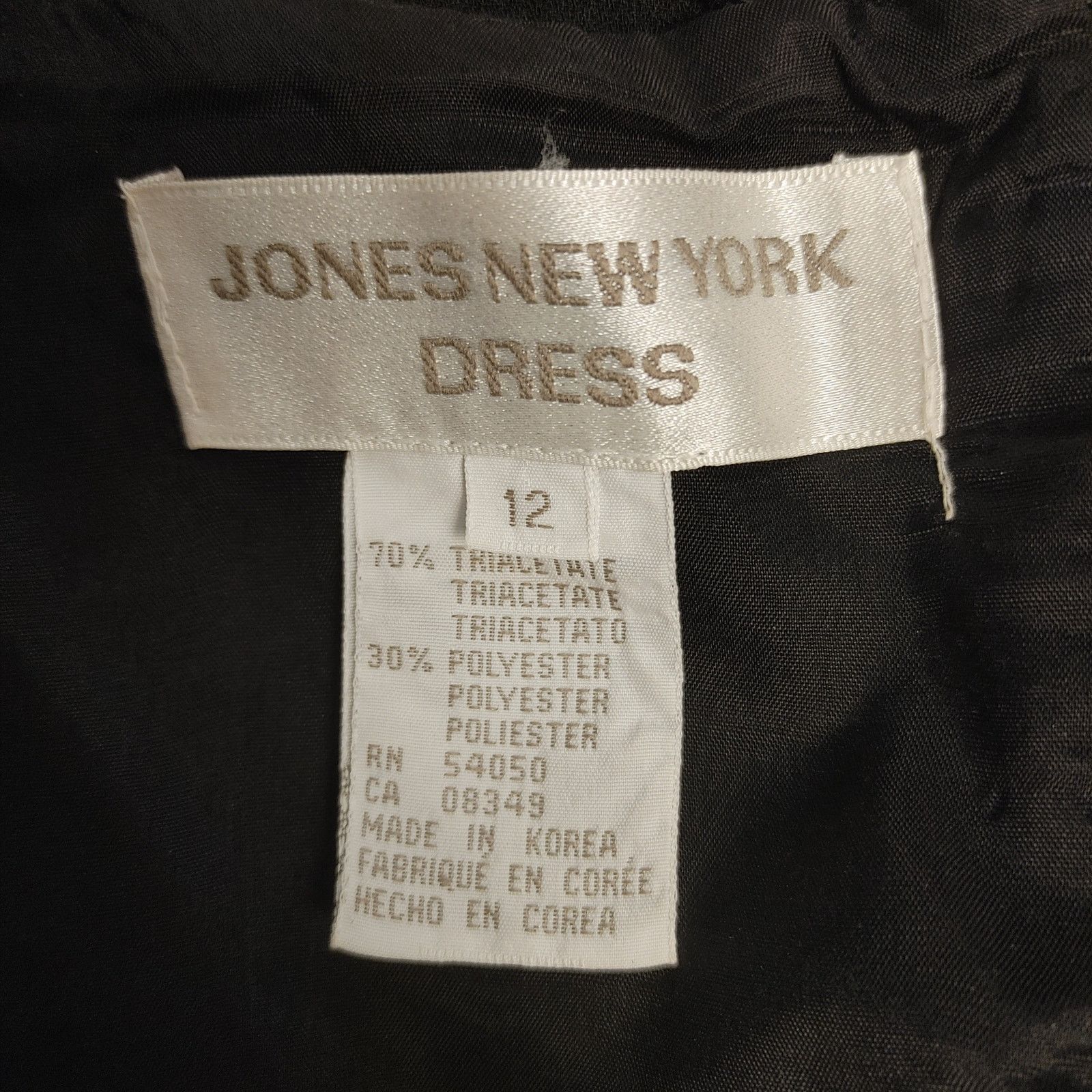 Jones NY Dress Women 12 Black/Cream Lace Sleeveless Dress - www.skdojo.org
