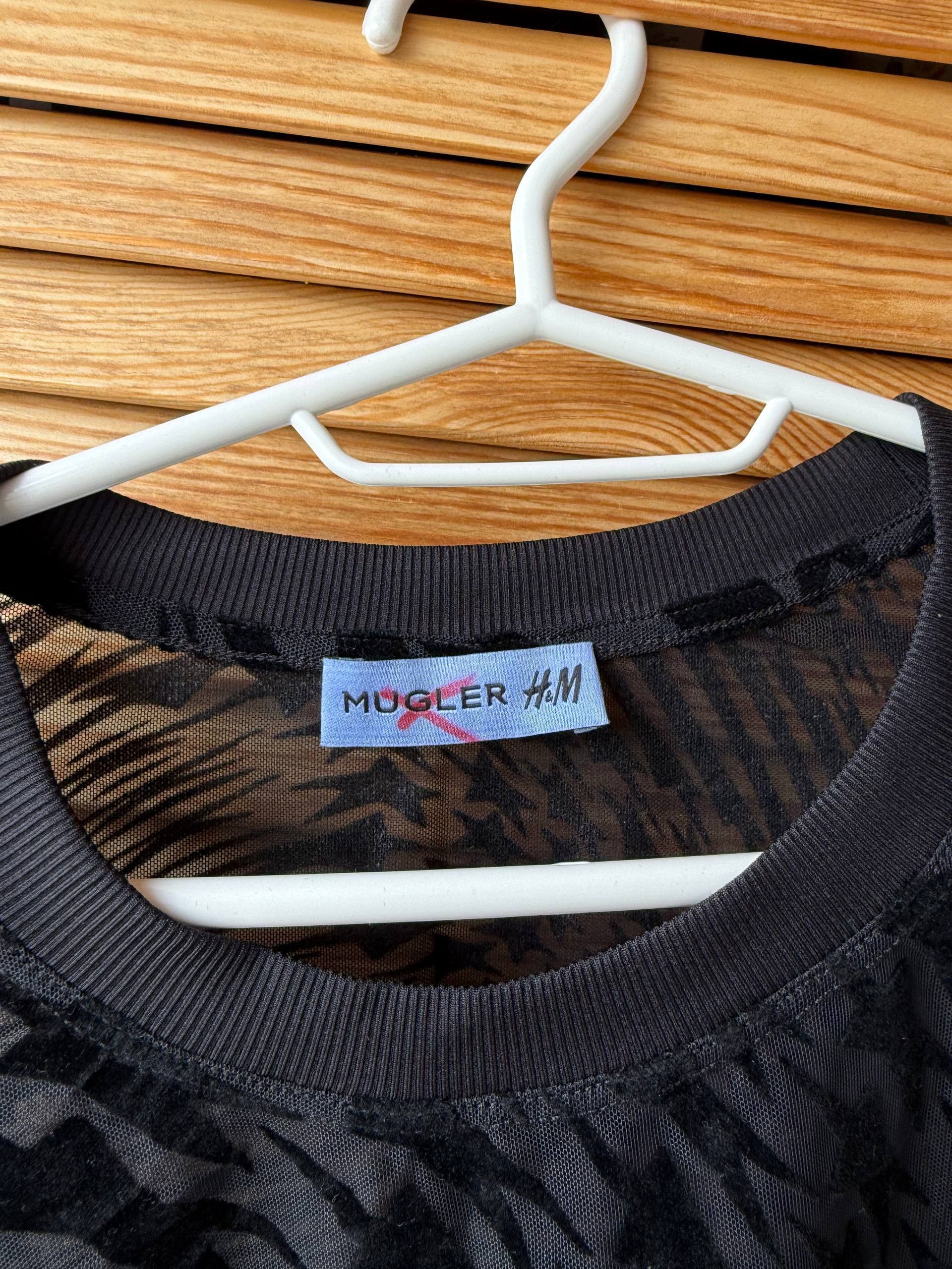 H&M × Mugler Mugler H&M Swirling Star Mesh T-shirt Size US M / EU 48-50 / 2 - 3 Thumbnail