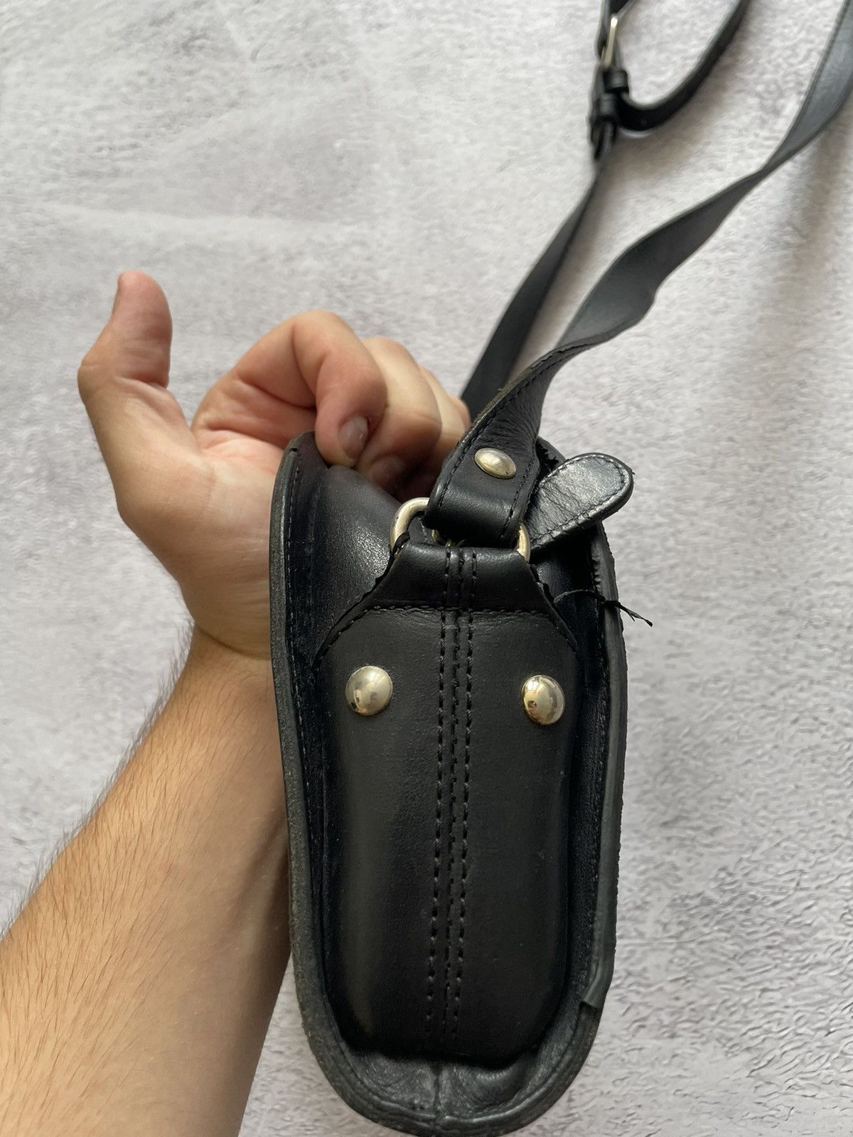 A.P.C. Luxury A.P.C Demi Lune Bag Black Leather Zipper Crossbody Size ONE SIZE - 4 Thumbnail