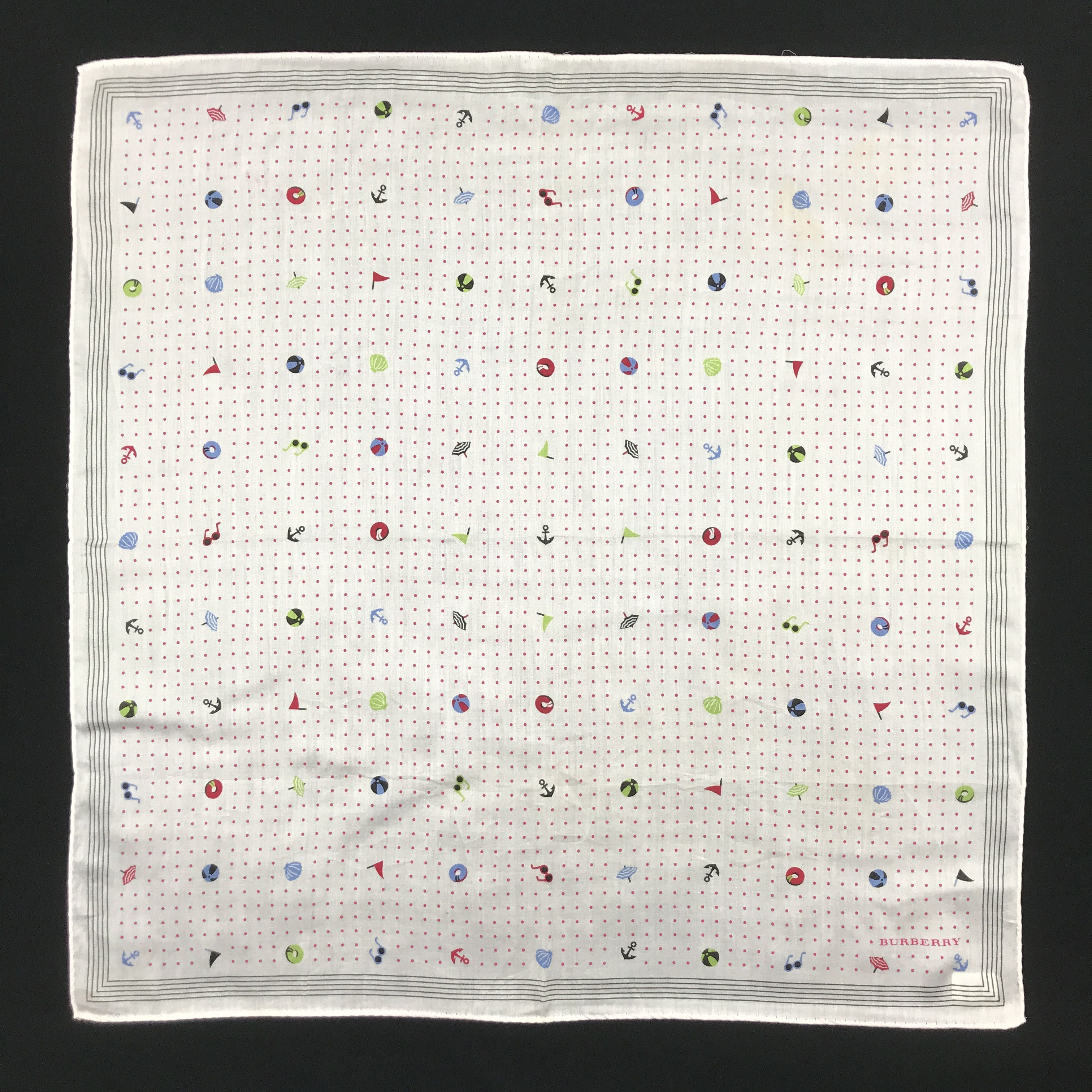 Burberry × Vintage Vintage Burberry Bandana Neckerchief Handkerchief Size ONE SIZE - 1 Thumbnail