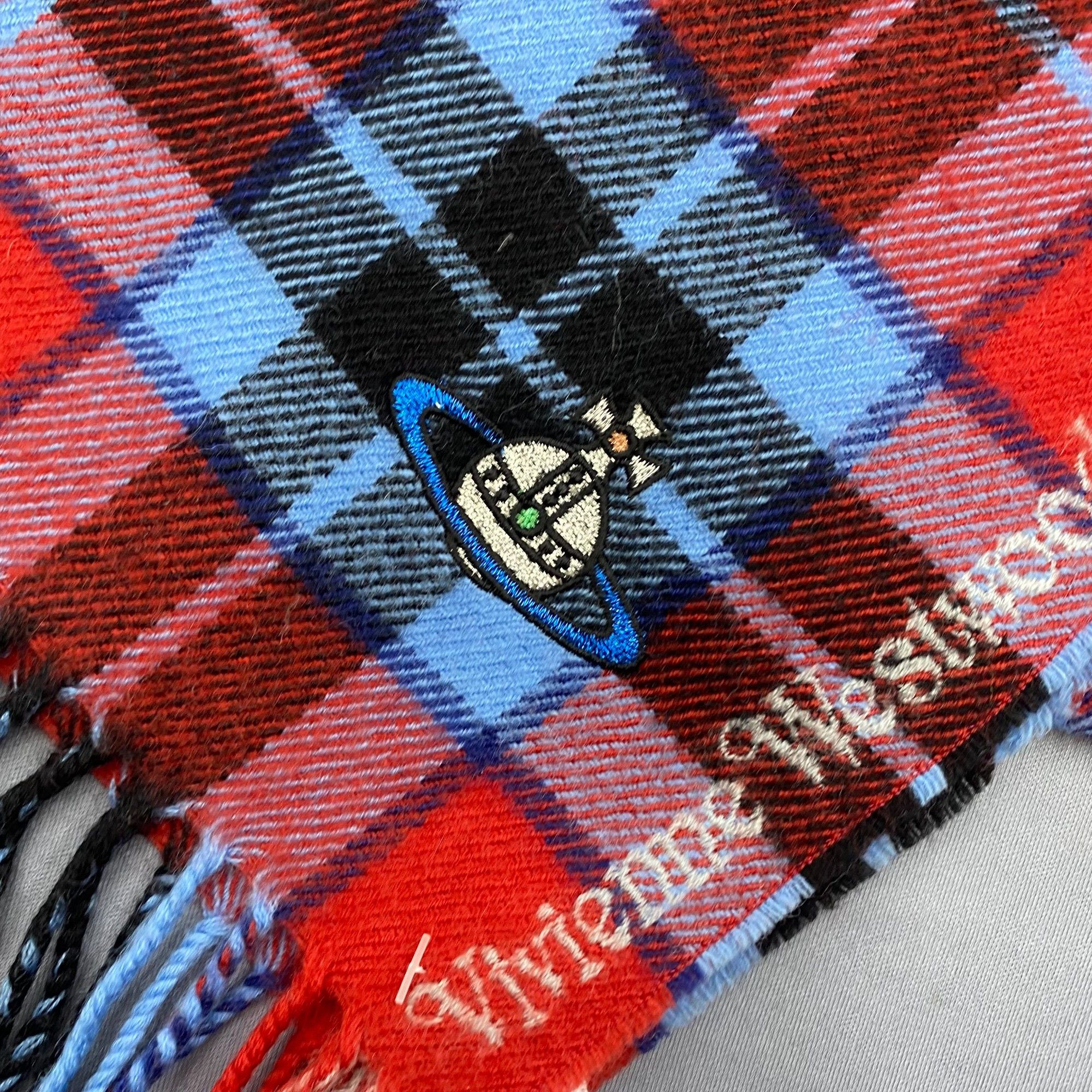 Japanese Brand Vintage Vivienne Westwood Scarf Muffler Orbs Wool Scarves Size ONE SIZE - 4 Thumbnail