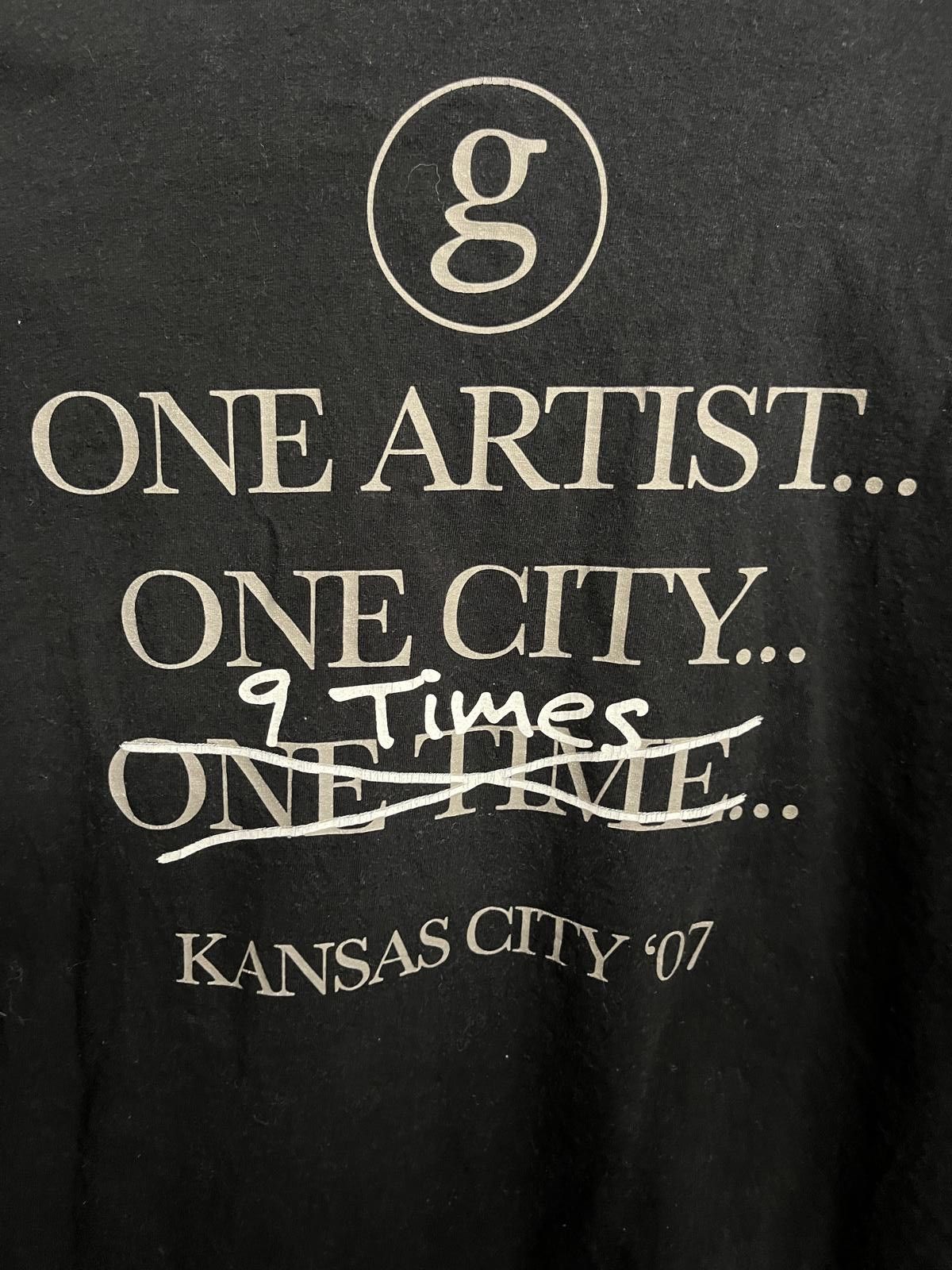 Anvil Garth Brooks Kansas City 2007 T-shirt - 9 Times Tee - L Size US L / EU 52-54 / 3 - 5 Thumbnail