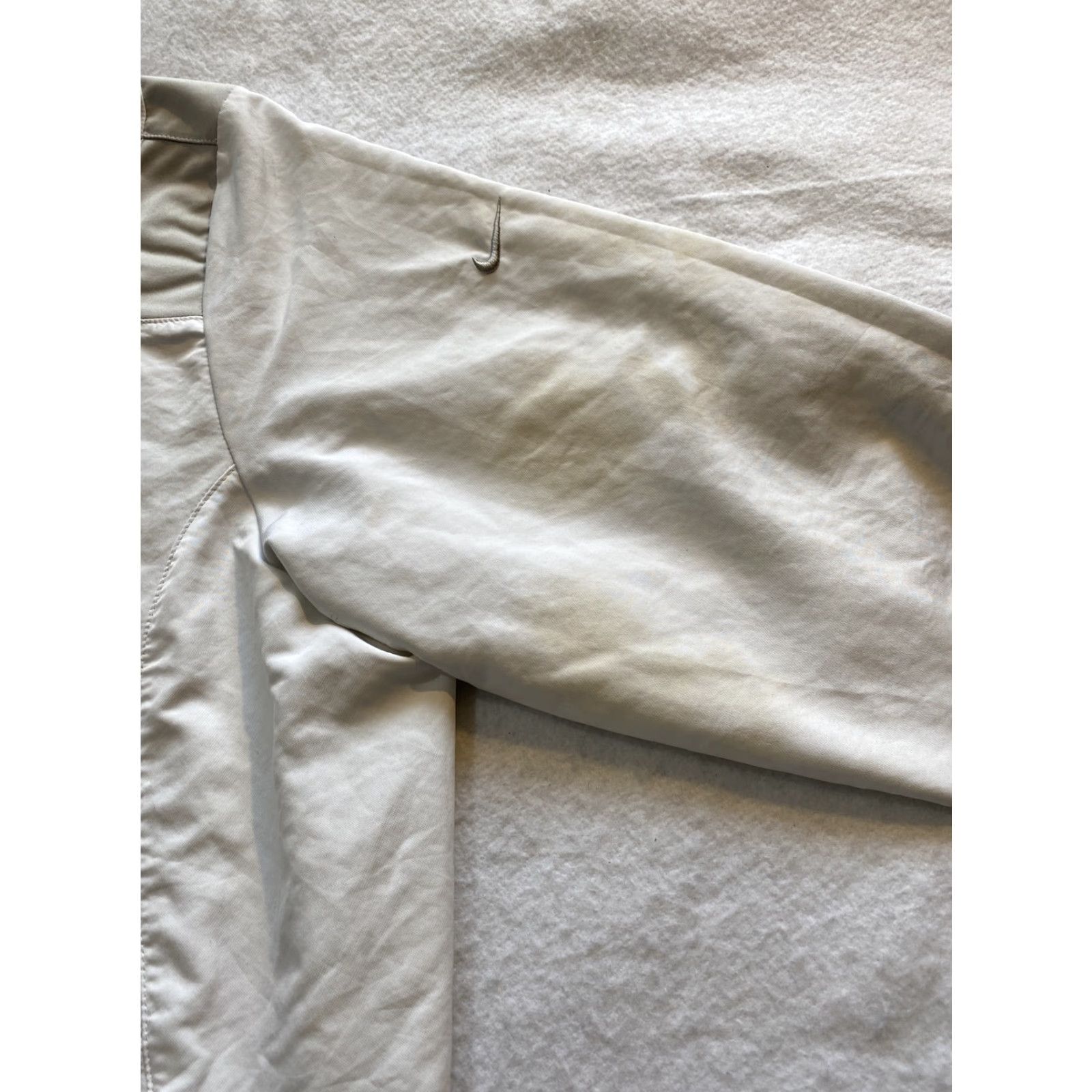 Nike VINTAGE Nike Windbreaker Jacket Men XL White 90s Logo Embroidered Full Zip Baseball Basketball Gym Track Nike Weatherproof Casual Mens Size US XL / EU 56 / 4 - 6 Thumbnail