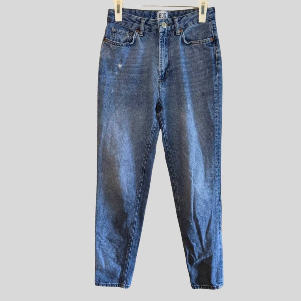 Bdg BDG Urban Outfitters Mom Jeans W26 High Rise 100% Cotton Med Size 26" / US 2 / IT 38 - 1 Thumbnail