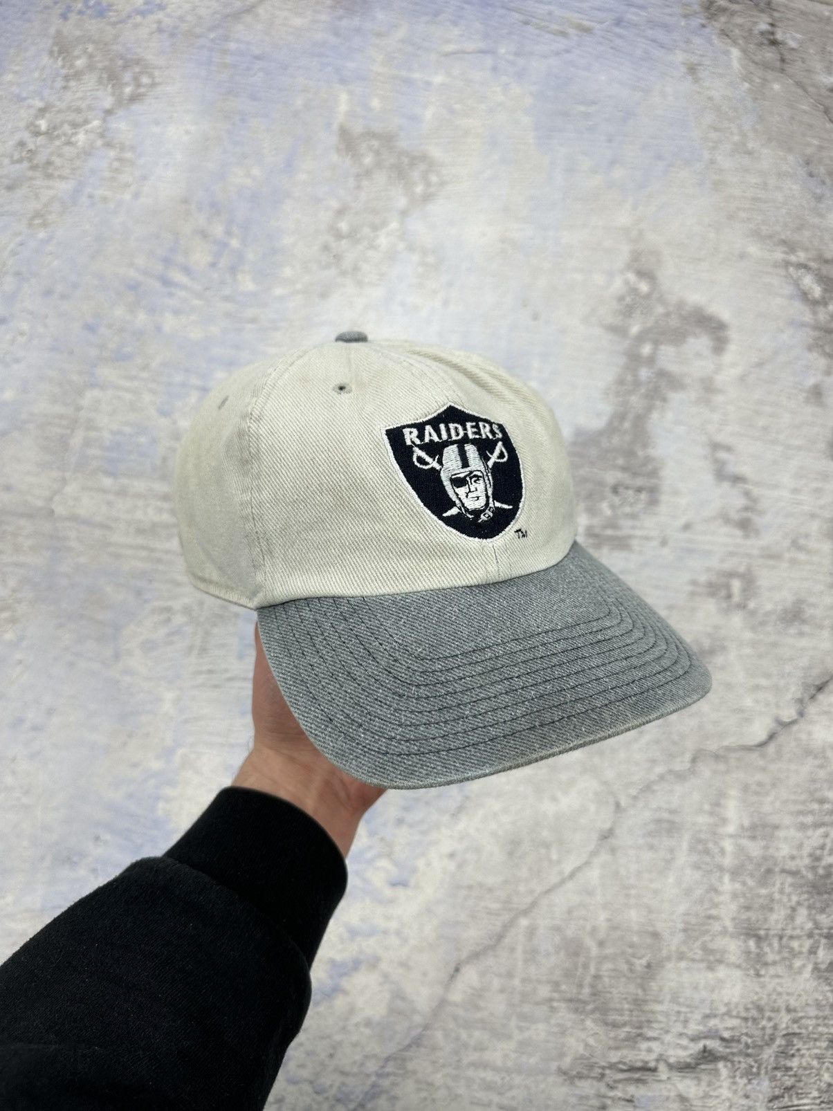 NHL × Vintage NHL Raiders hat cap mens grey faded rare Size ONE SIZE - 1 Thumbnail