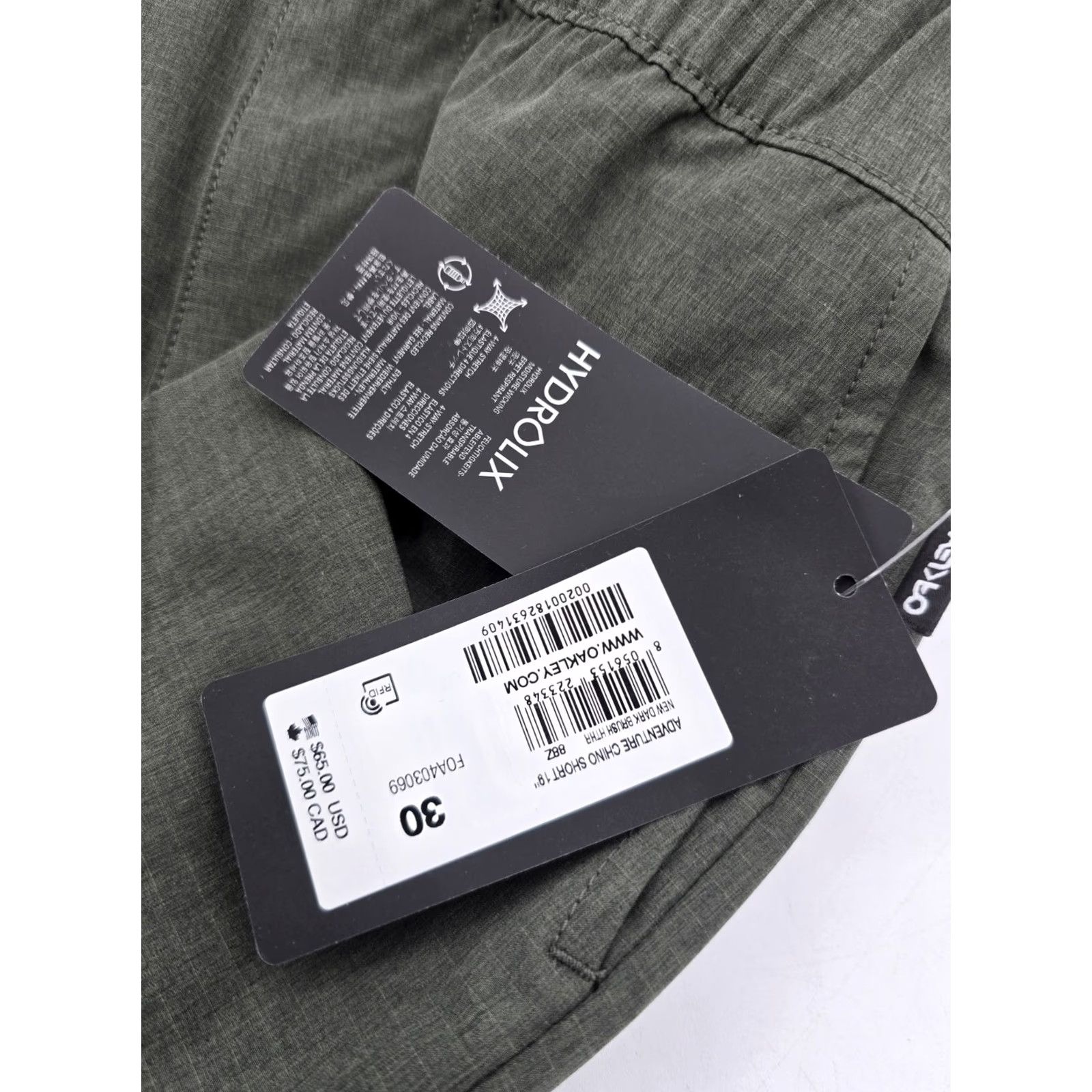 Oakley Oakley Men's Adventure Chino Short 19'' Color Green Size 30 Size US 30 / EU 46 - 4 Thumbnail