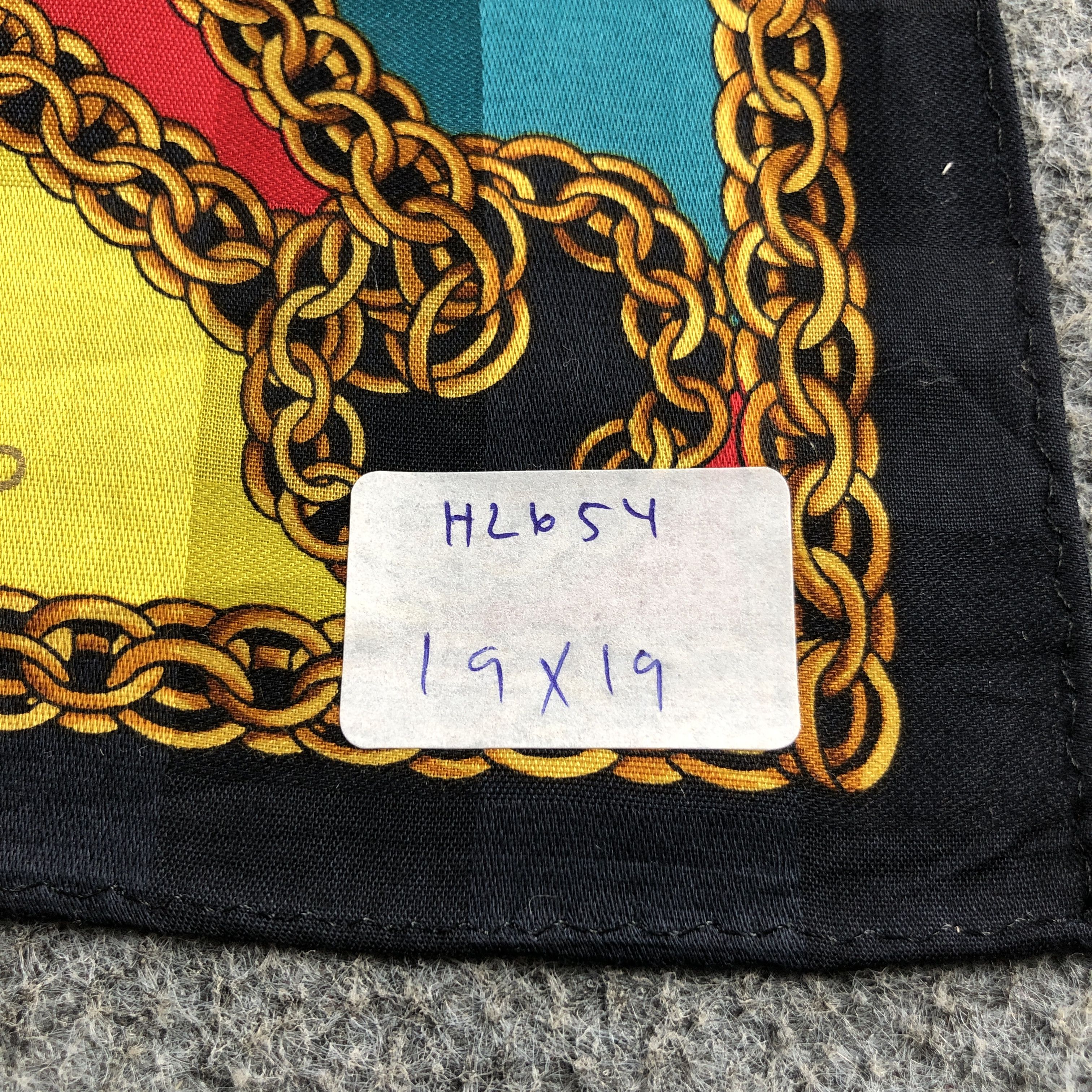 Paloma Picasso Paloma Picasso Handkerchief Neckerchief Bandana H2654 Size ONE SIZE - 5 Thumbnail