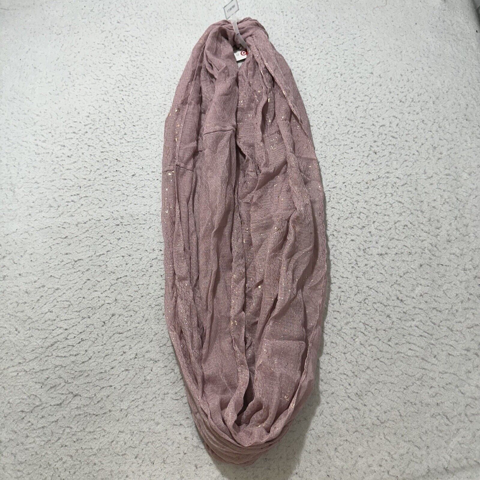 Merona Merona Infinity Scarf Women's Pink Glitter Sparkle Size ONE SIZE - 6 Thumbnail