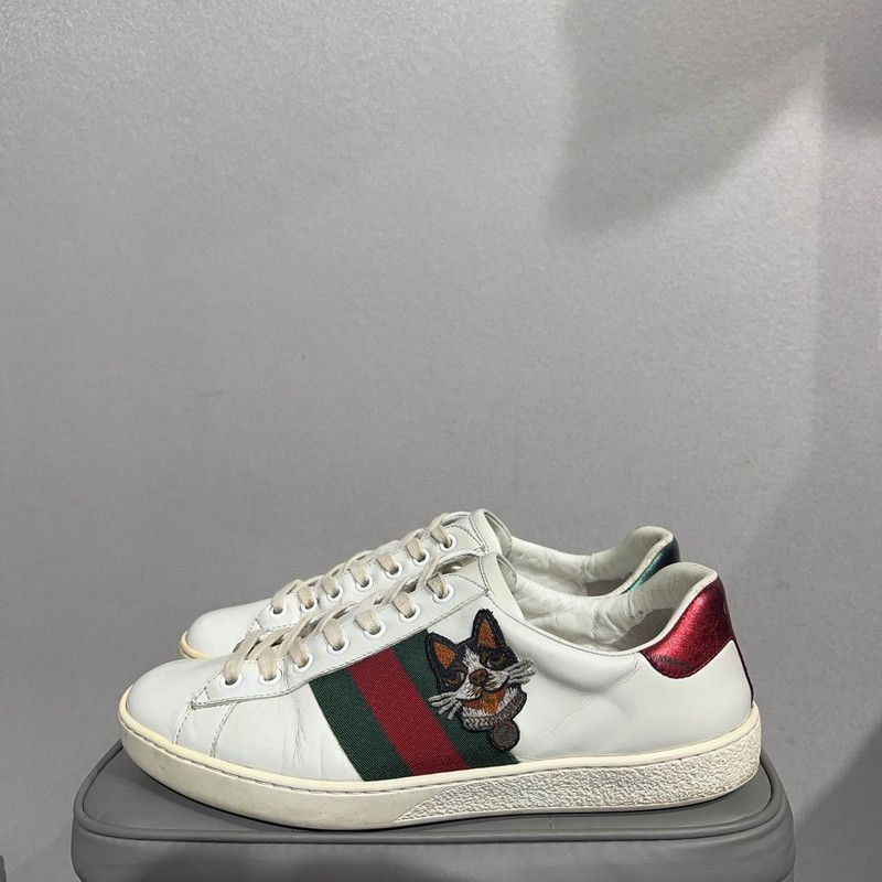 Gucci Gucci Ace Leather Low-Top Fashion Sneakers -2508 Size US 8.5 / EU 41-42 - 1 Thumbnail