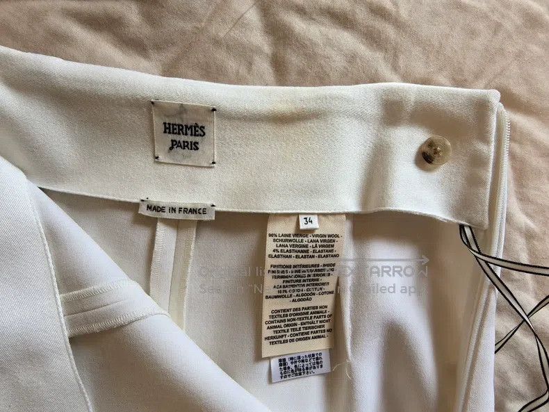 Other Hermes White Trousers Size 42" / US 20 - 4 Thumbnail