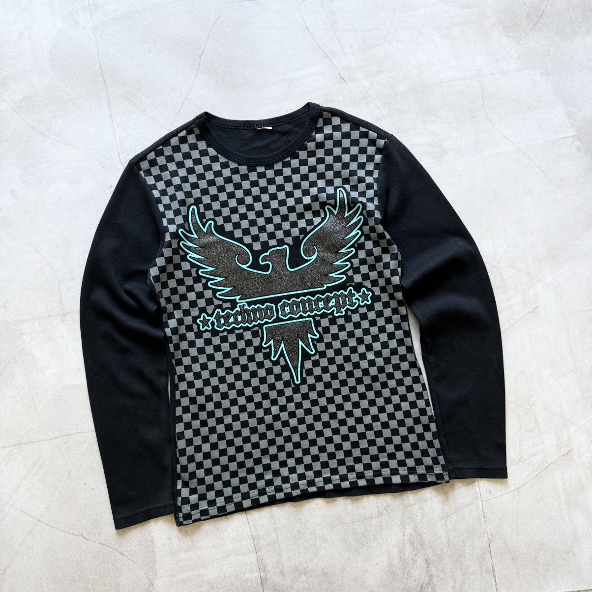 Hysteric Glamour × Undercover Punk Eagle Check Long Sleeve T Shirt Hysteric Glamour Style Size US M / EU 48-50 / 2 - 1 Thumbnail