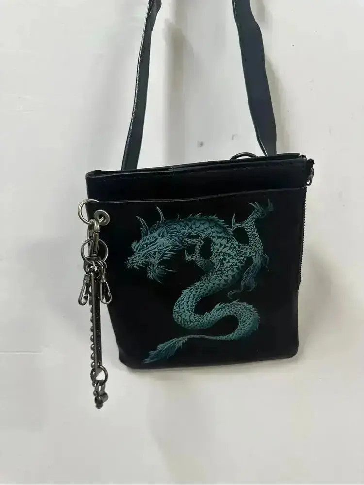Vintage Jean Paul Gaultier Dragon Print Shoulder Bag Size ONE SIZE - 3 Thumbnail