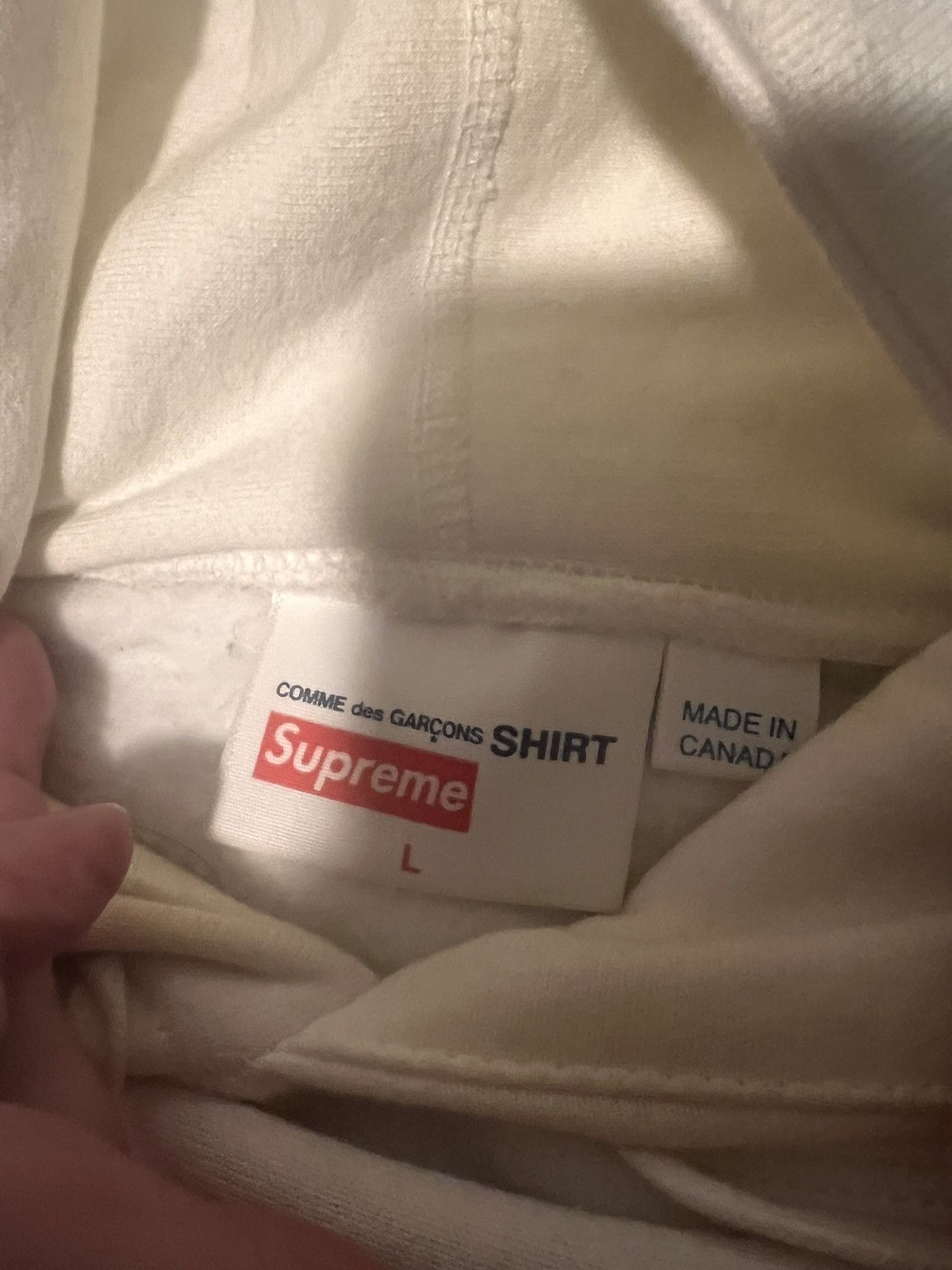 Supreme L Supreme CDG Box Logo Hoodie Size US L / EU 52-54 / 3 - 3 Thumbnail