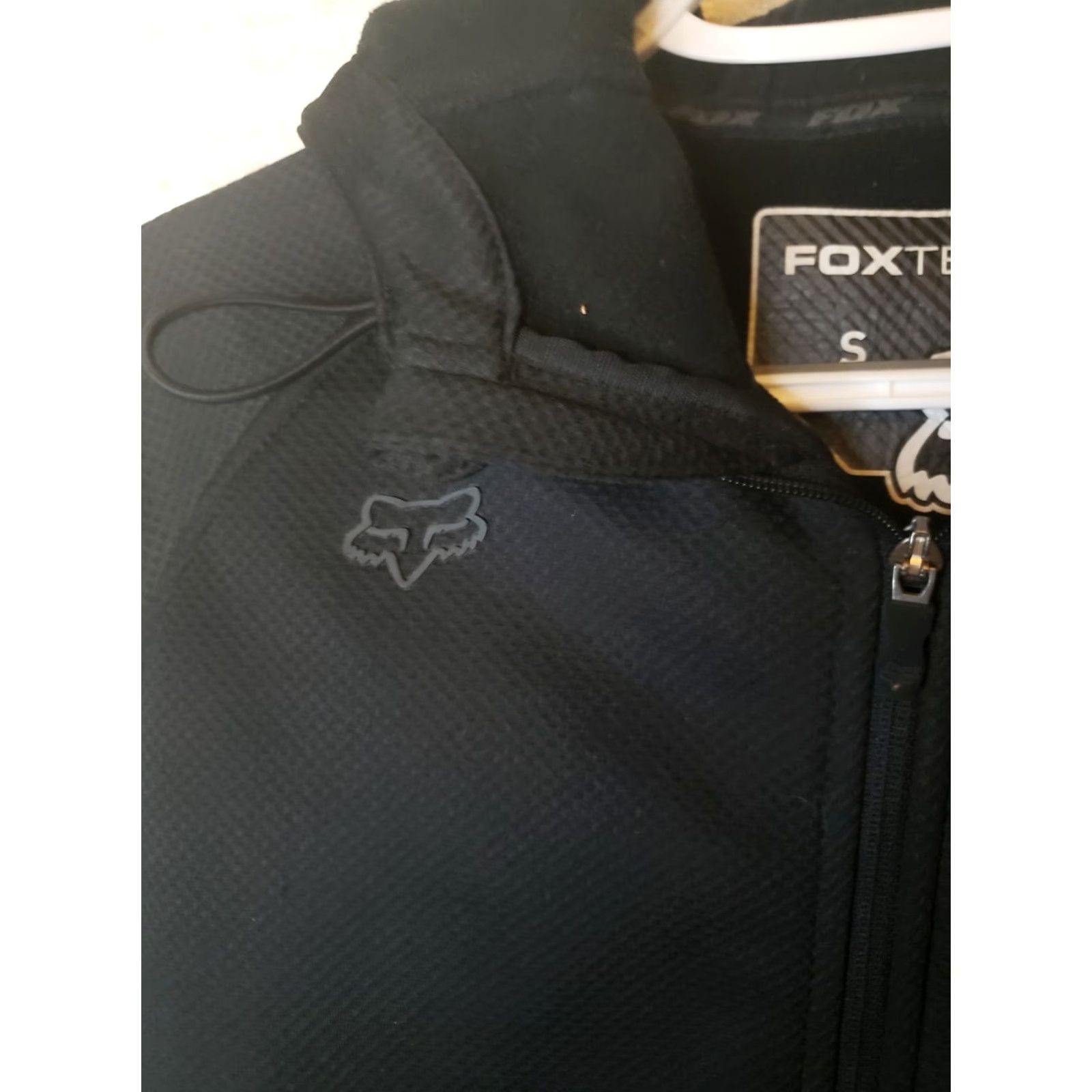 Fox Racing Fox Racing Hoodie Mens S Black Full Zip Foxtech Pockets Hood Logo Zip Chest Poc Size US S / EU 44-46 / 1 - 6 Thumbnail